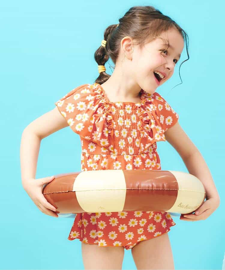 🇯🇵預訂 日本直送🇯🇵Apres les cours六色圖案印花褶皺荷葉邊連身泳衣