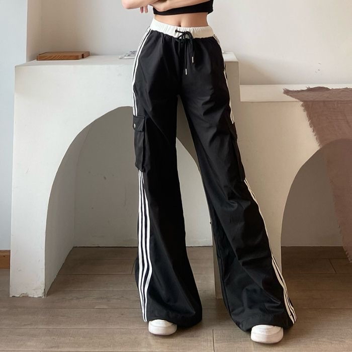 韓系春款薄長褲 