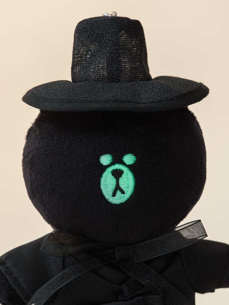 📦訂購 韓國代購 LINE FRIENDS BROWN UNDERWORLD SAJA PLUSH KEYRING (K-SOUVENIR) 熊大韓服鎖匙扣