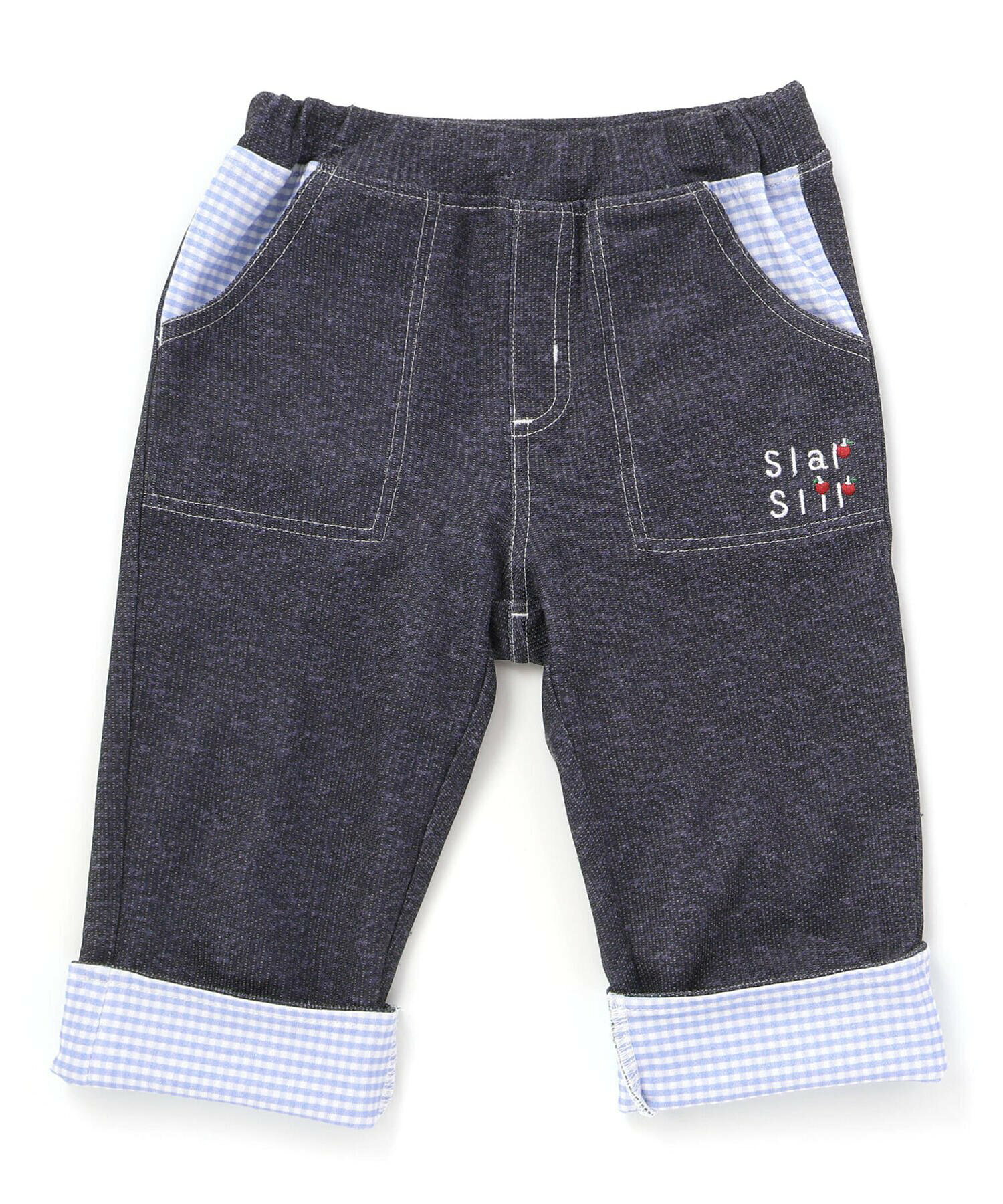 🆕【⭐訂購⭐】  日本直送🌀蘋果口袋 格紋捲邊褲腳 七分褲［2款選］🌀[ELDA-0028][260503]