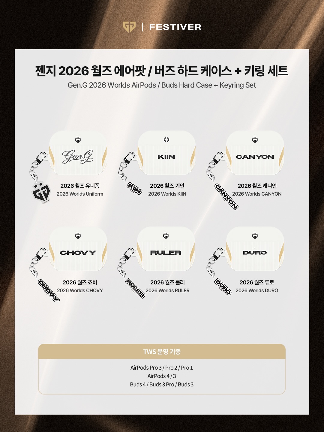 [ 韓國電競 ] GENG X Festiver 2026 worlds 世界賽手機殼 系列