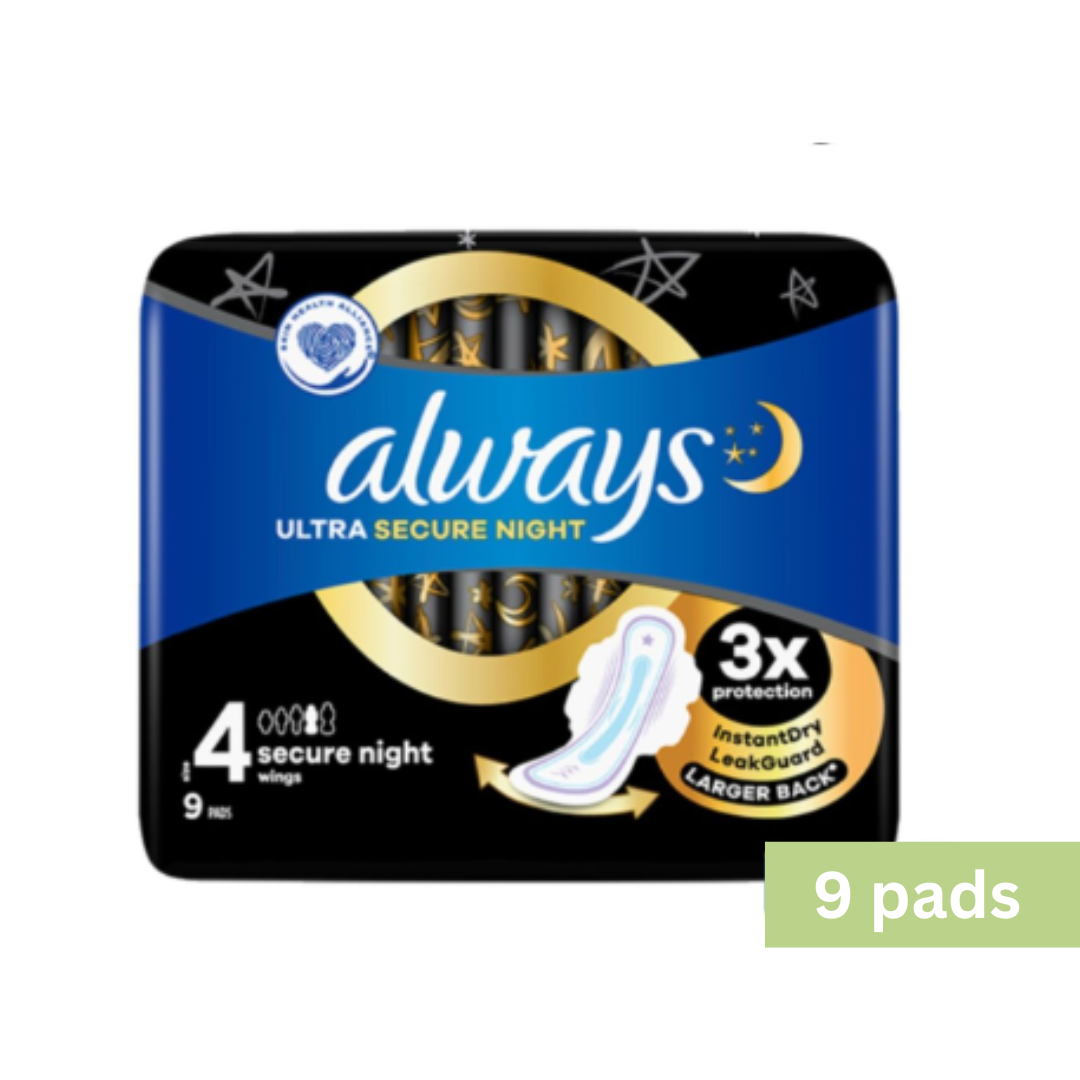 always/護舒寶 - [歐洲制] 護舒寶 Always 特強保護夜用超薄衞生巾 (Size 4) (新舊包裝隨機發貨) (平行進口)