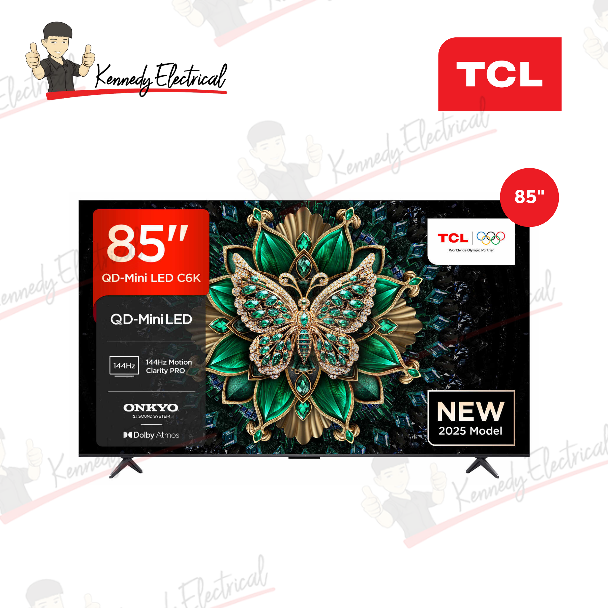 TCL 85" C6K Series QD-Mini LED 4K Google TV (85C6K)
