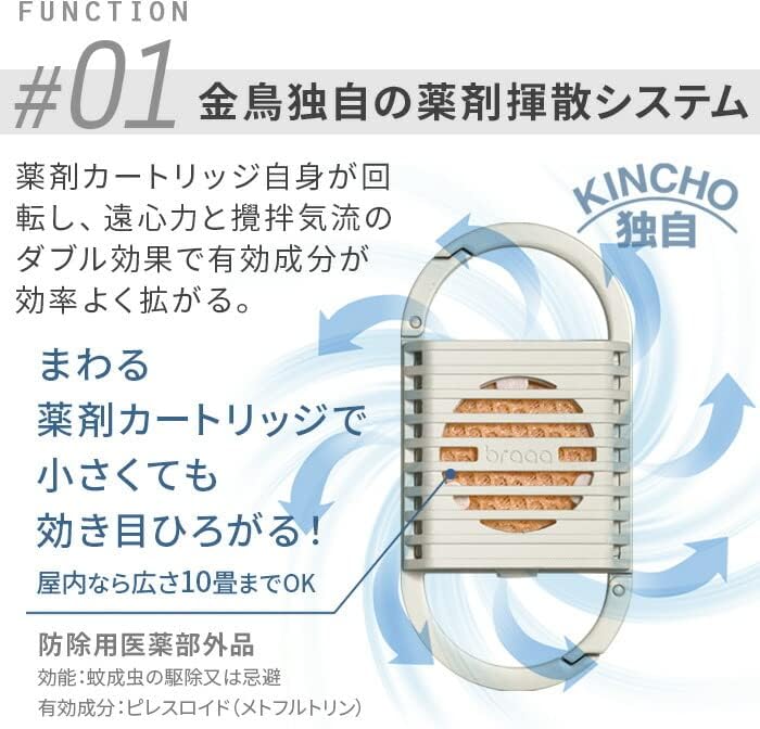 【預購】KINCHO × braaa canox 2026新款 電池式隨身驅蚊器 (可加購 40 日替換藥劑)