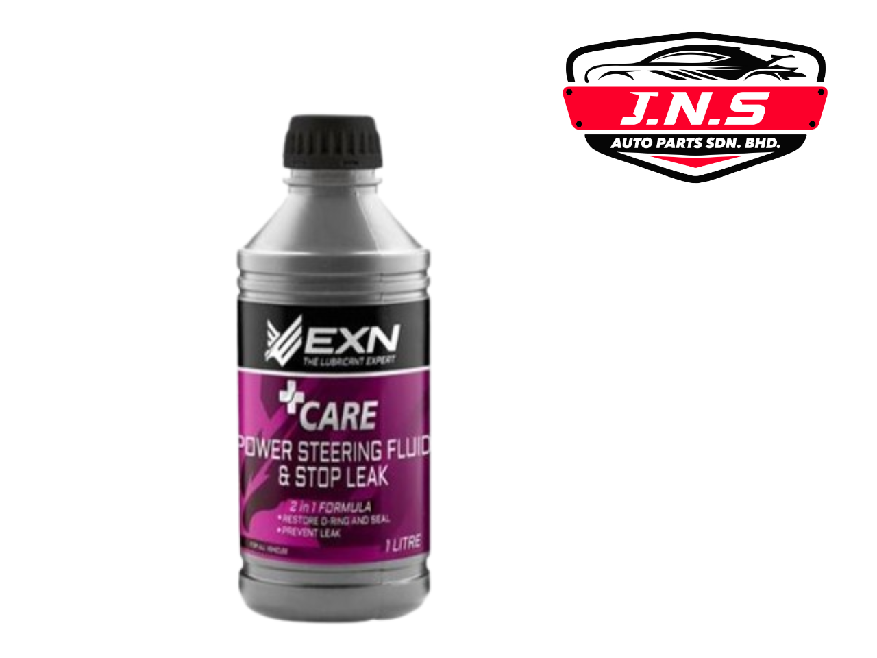EXN +Care Power Steering Fluid & Stop Leak 2 in 1 Formula 1L