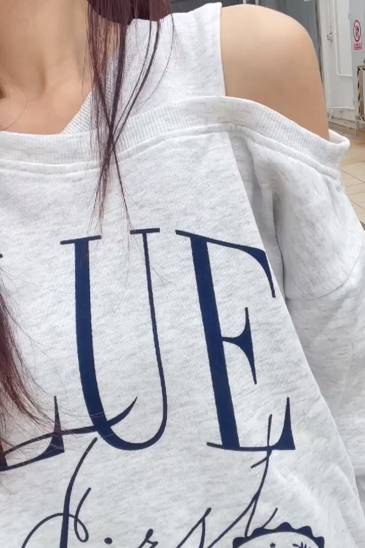 K5549 初春露膊印字tee