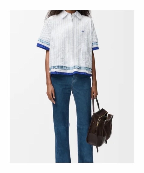 Loewe 女士 短袖衬衫FR-32 FR-36 FR-38 FR-40 FR-42码 