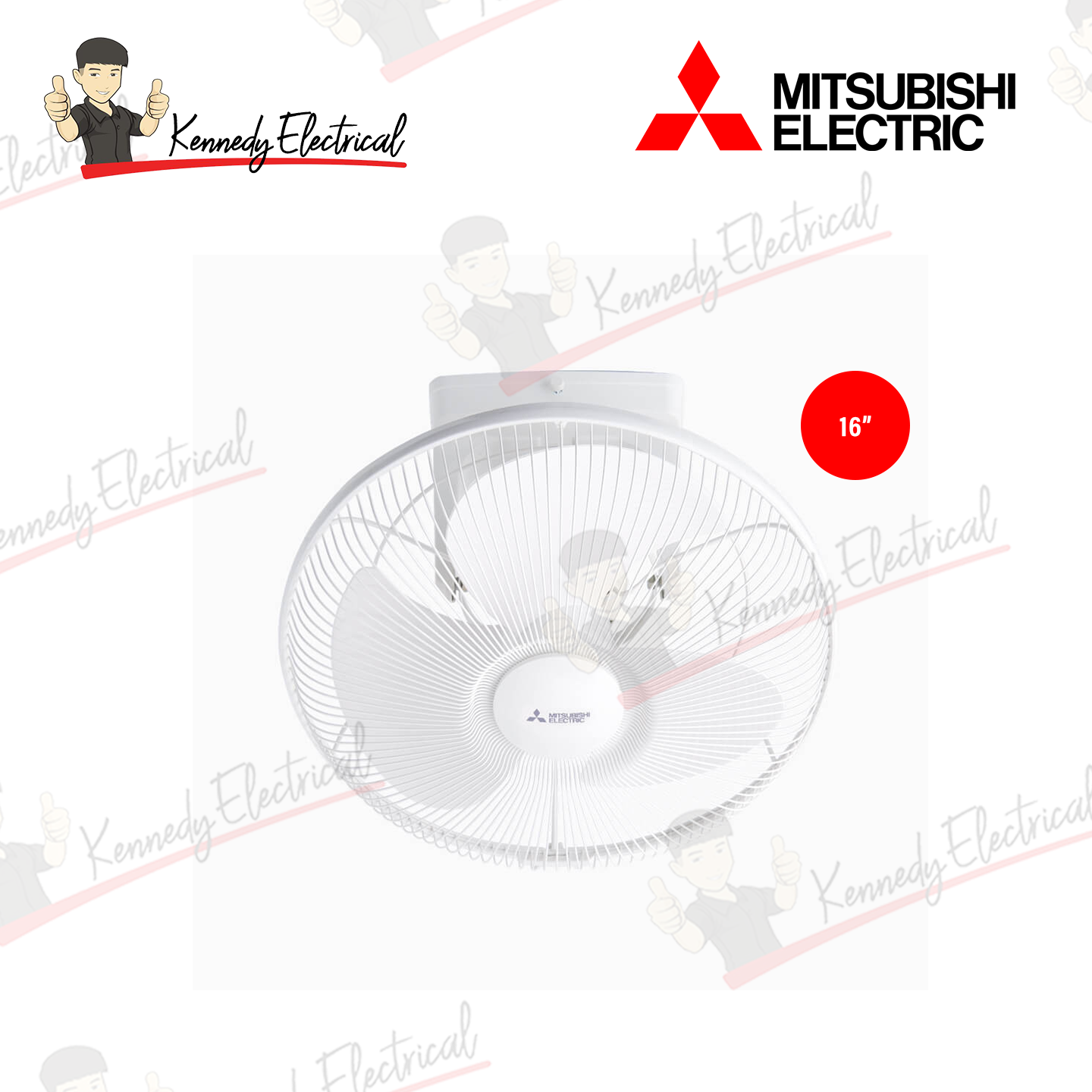 Mitsubishi 16" Cycle Auto Fan CY16-ST-P
