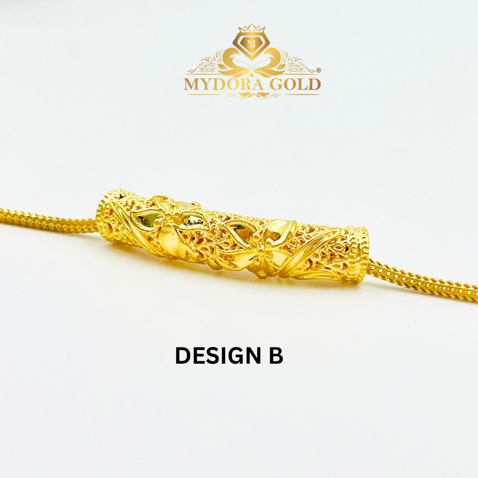 MYDORA Tube Bamboo Anyaman Full Gold (5G) l EMAS 916/22K