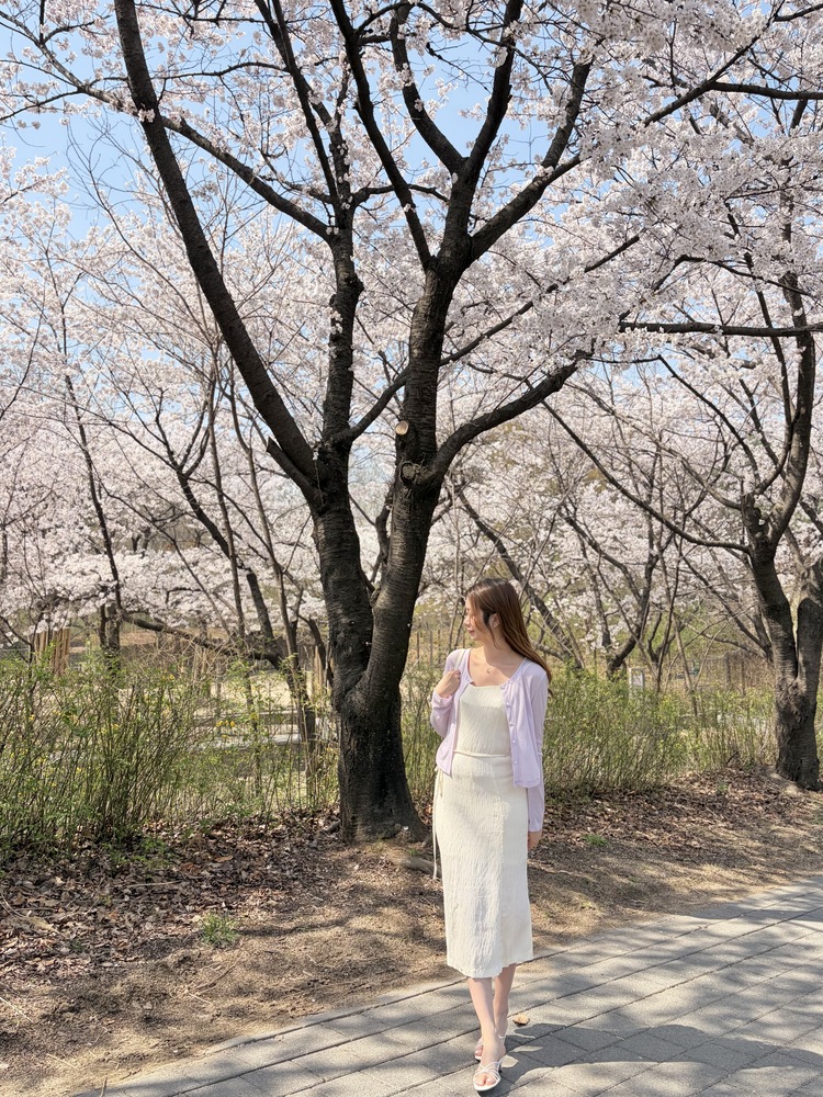 Romance Slim Cami Dress (Ivory)