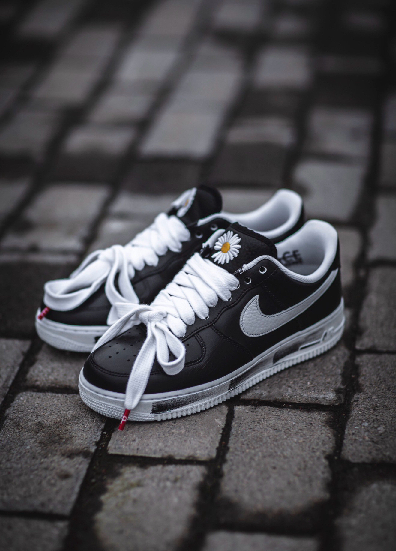 AQ3692-001 G-Dragon Peaceminusone x Nike Air Force 1 Low Para-Noise Black White AQ3692-001