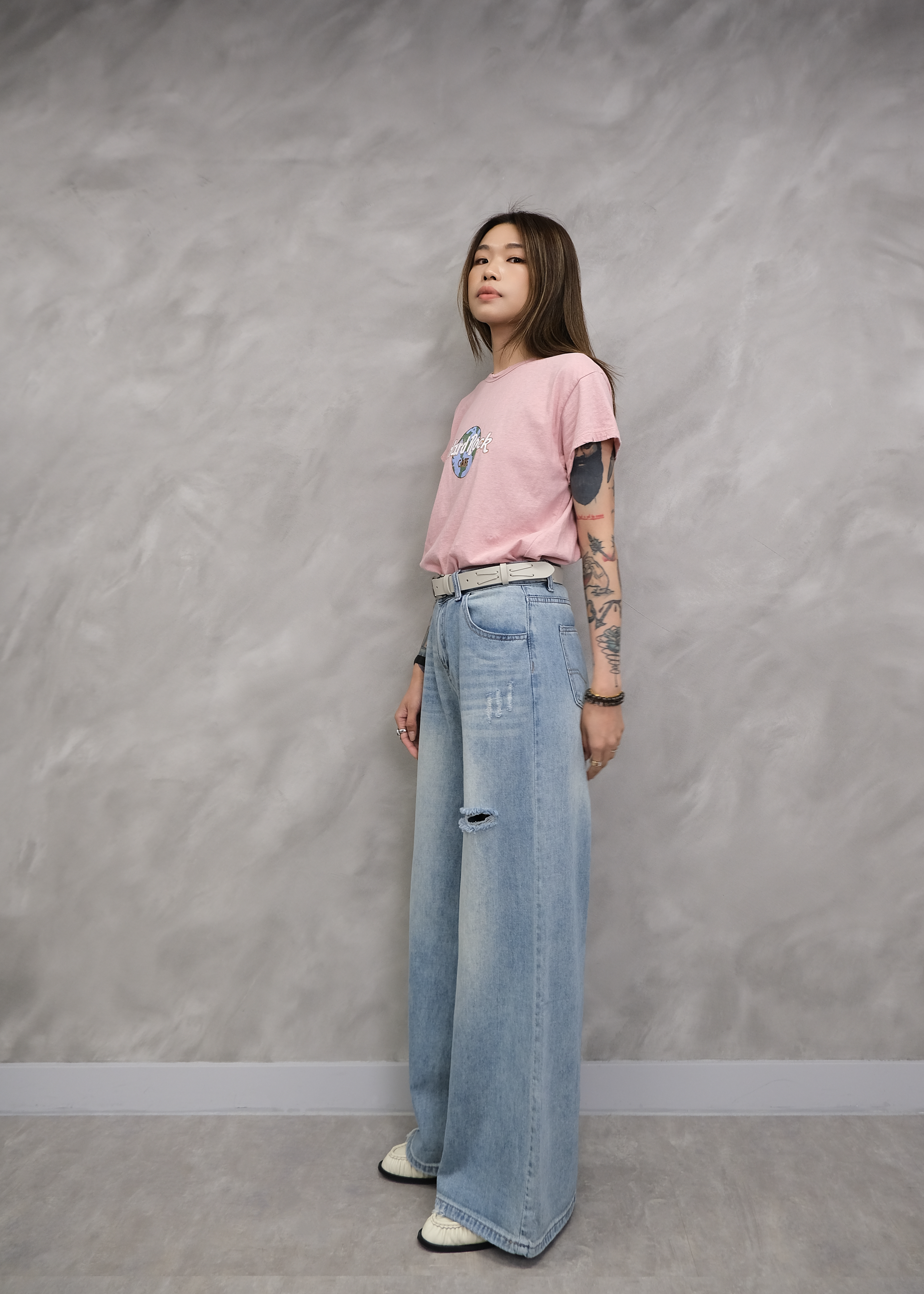 Ripped baggy jeans #pt75