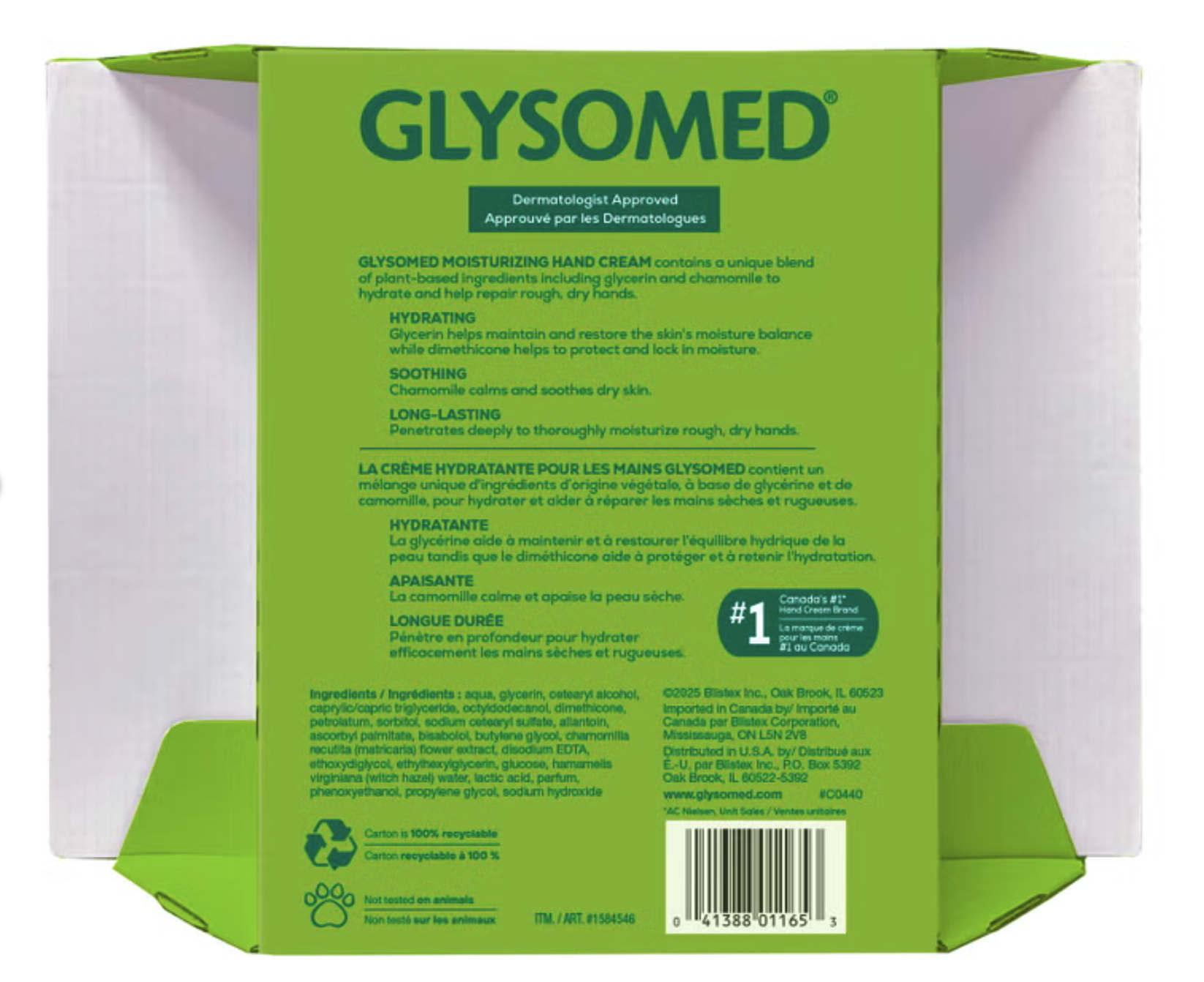 Glysomed Moisturizing Hand Cream 甘菊深層滋潤護手霜（3-pack）