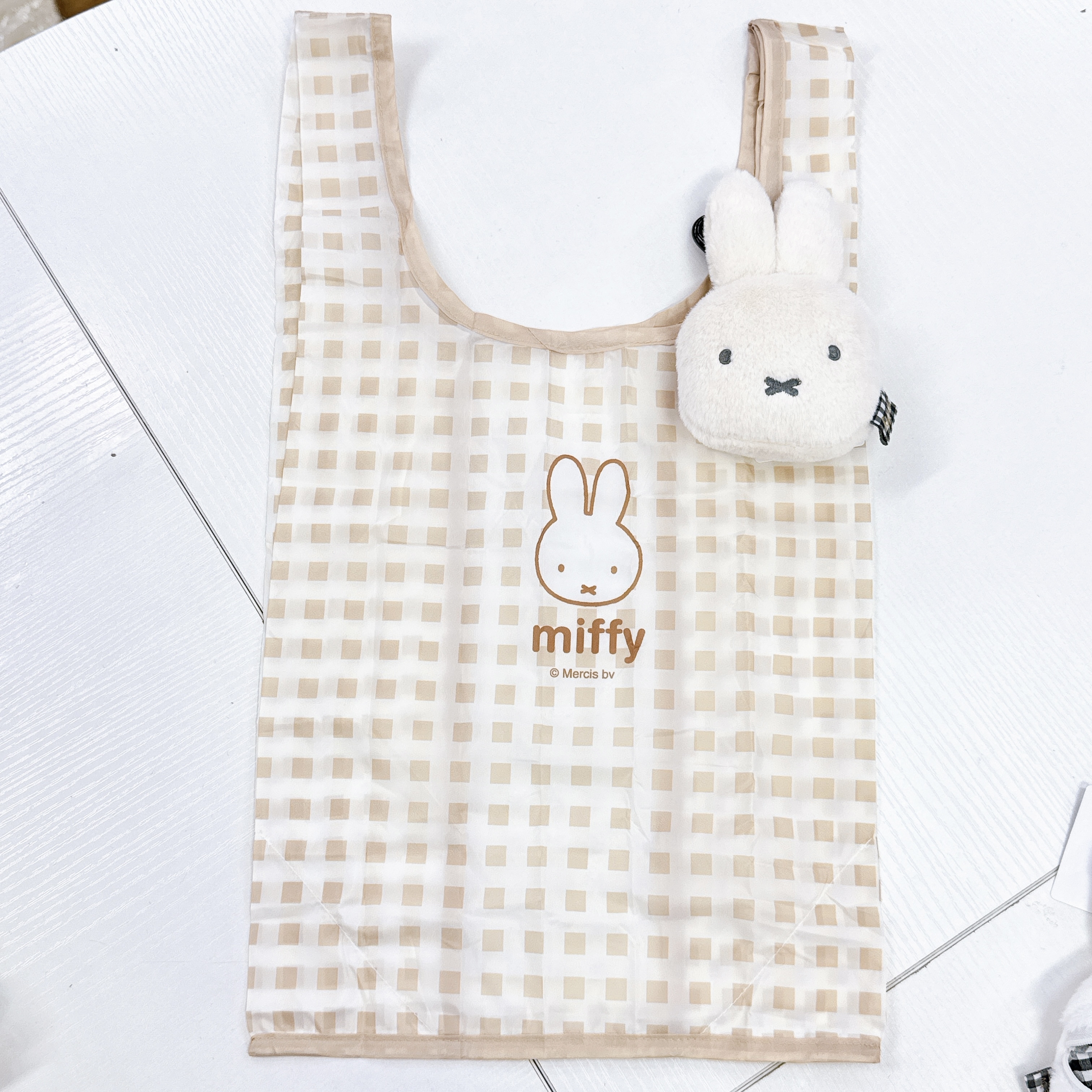 日本版Miffy公仔頭環保袋 可以掛袋