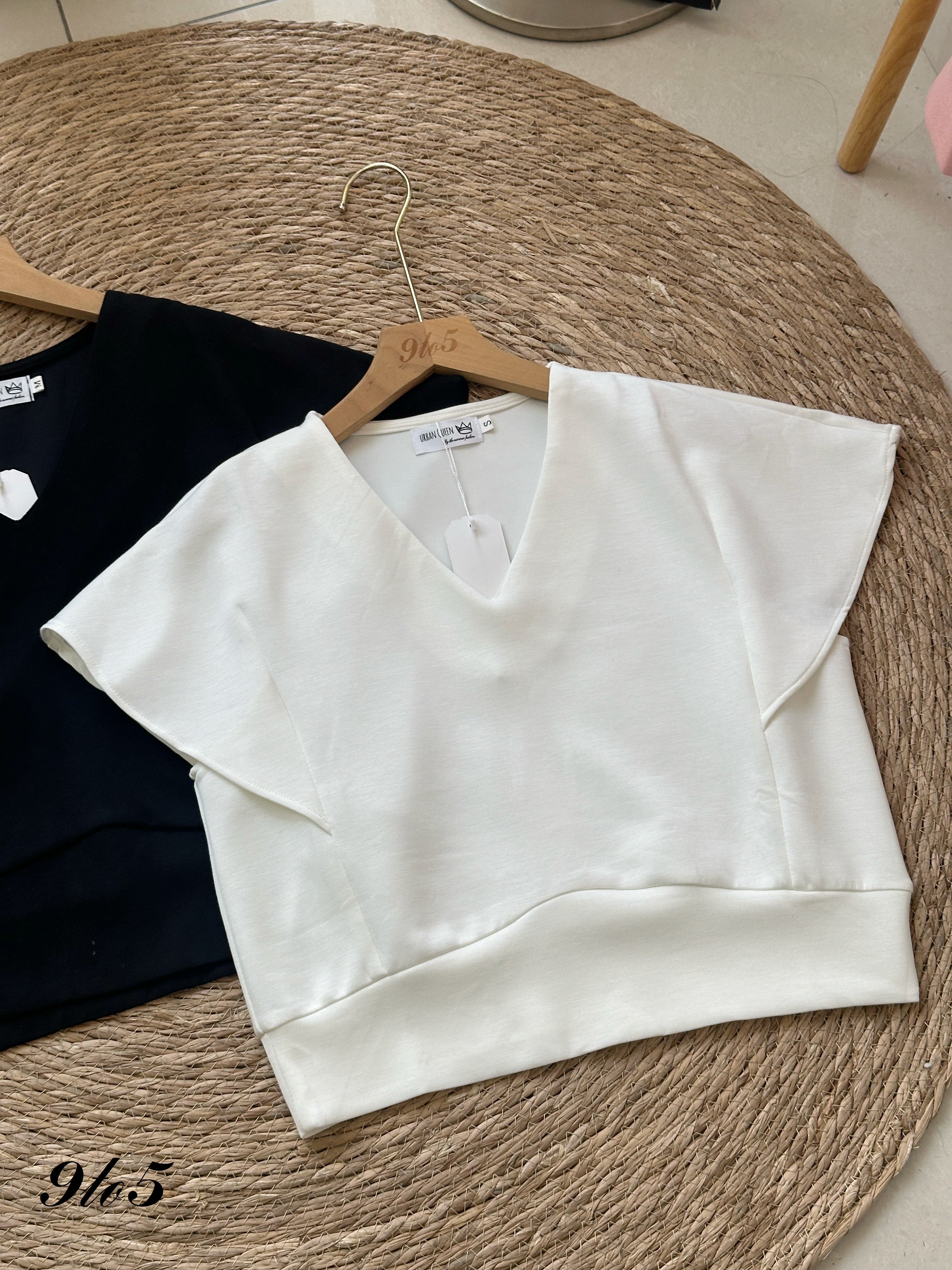 T4168 Flare Sleeve Top - 3 Colors 