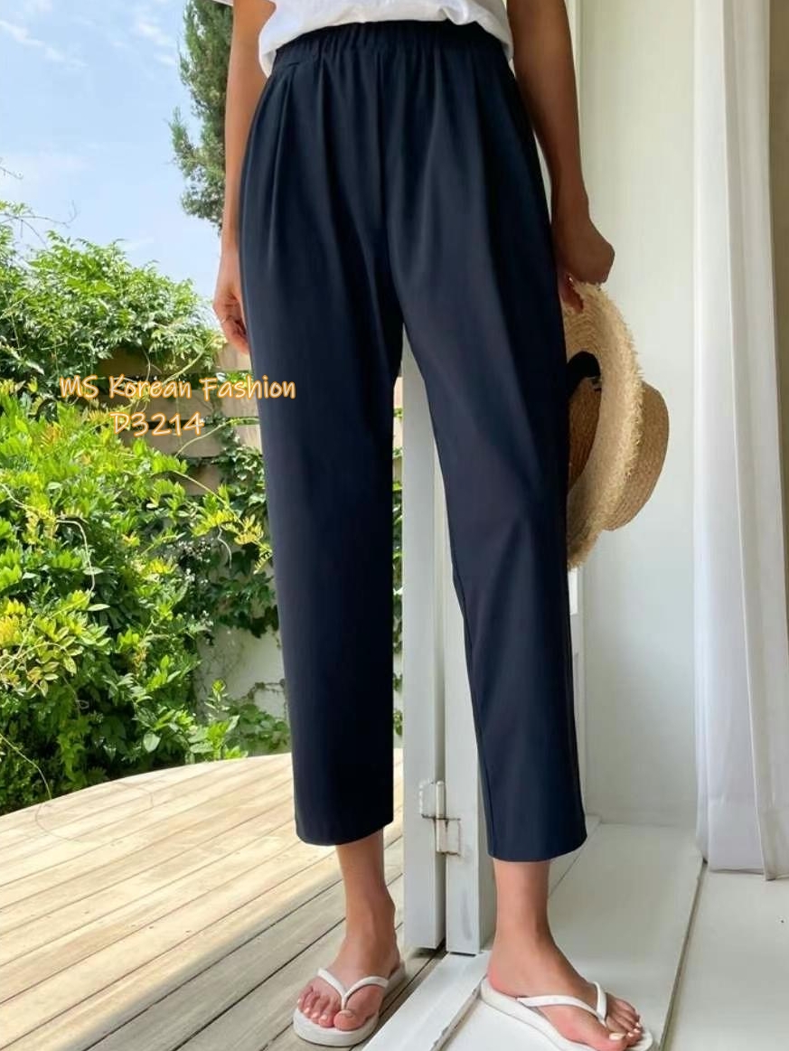 D3214 韓國🇰🇷冰涼料休閒褲