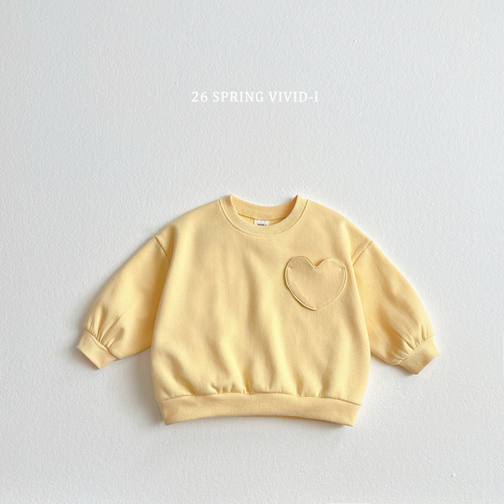 🌸預訂 韓國直送🌸🇰🇷VIVIDI三色愛心寬鬆衛衣