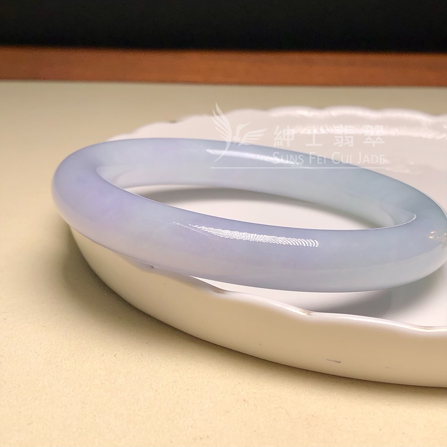 茄紫春彩圓鐲56mm