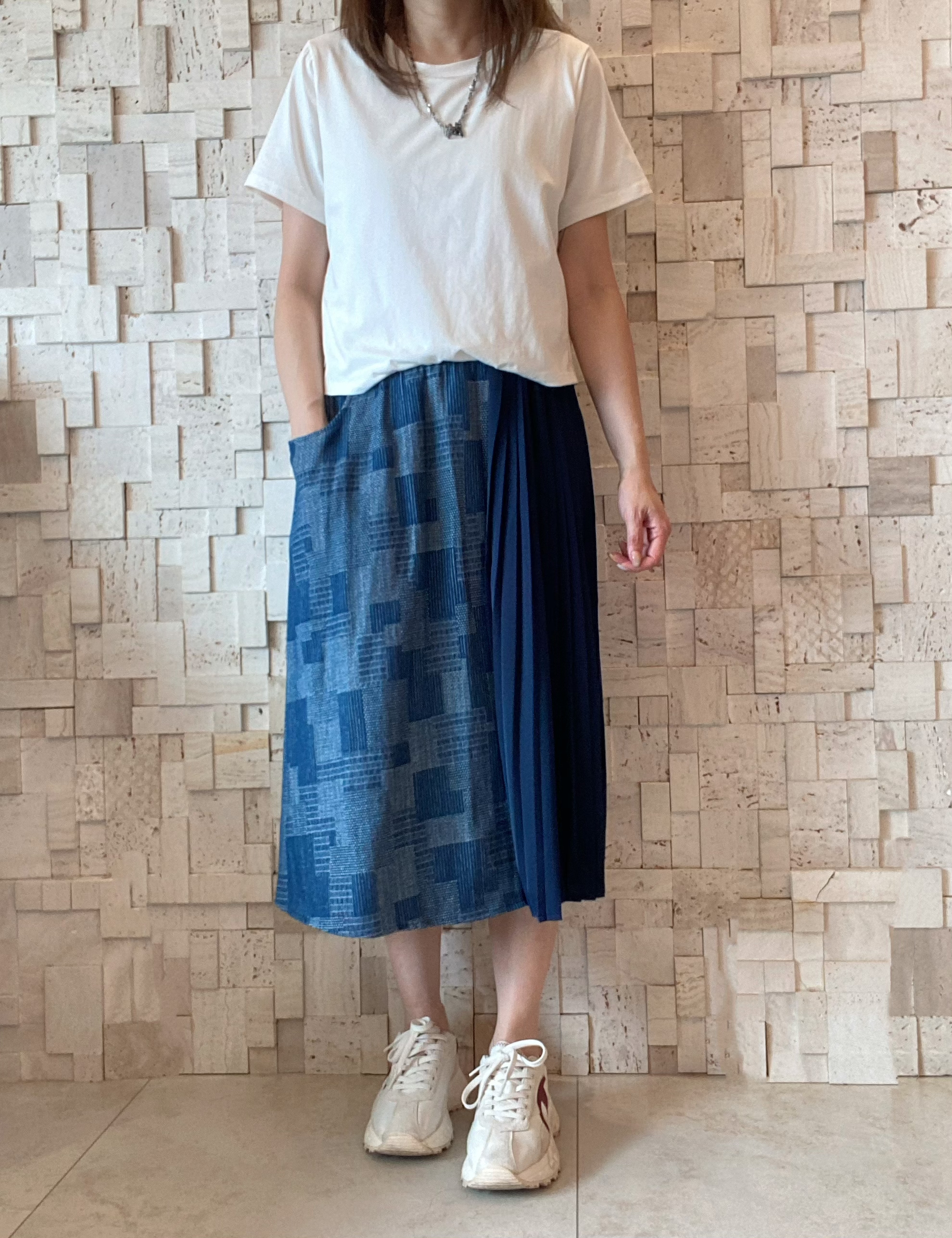 S00352 棉料拼布不對稱Op ✨