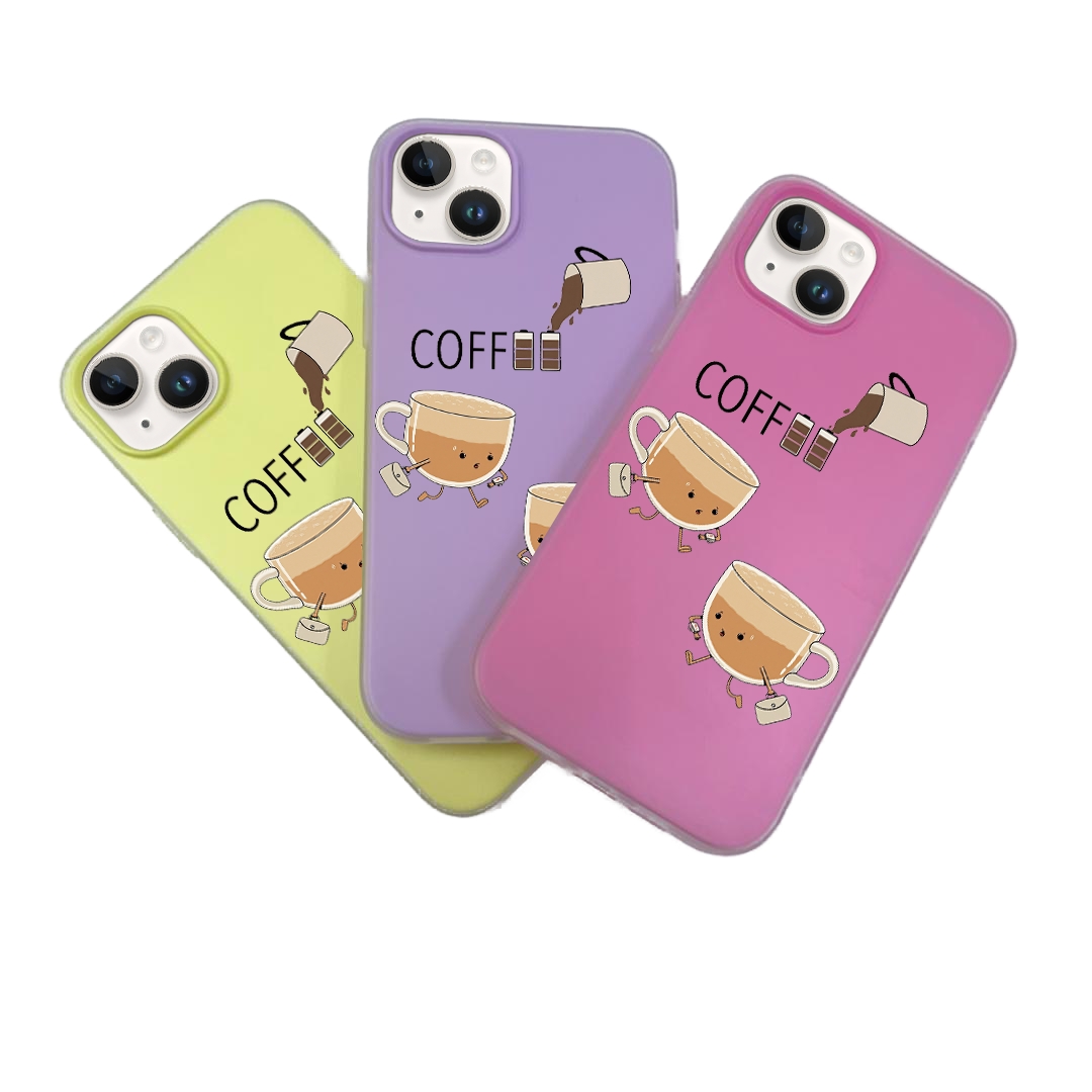 JELLY CASE PHONE FOR IPHONE - DESIGN COFFEE B