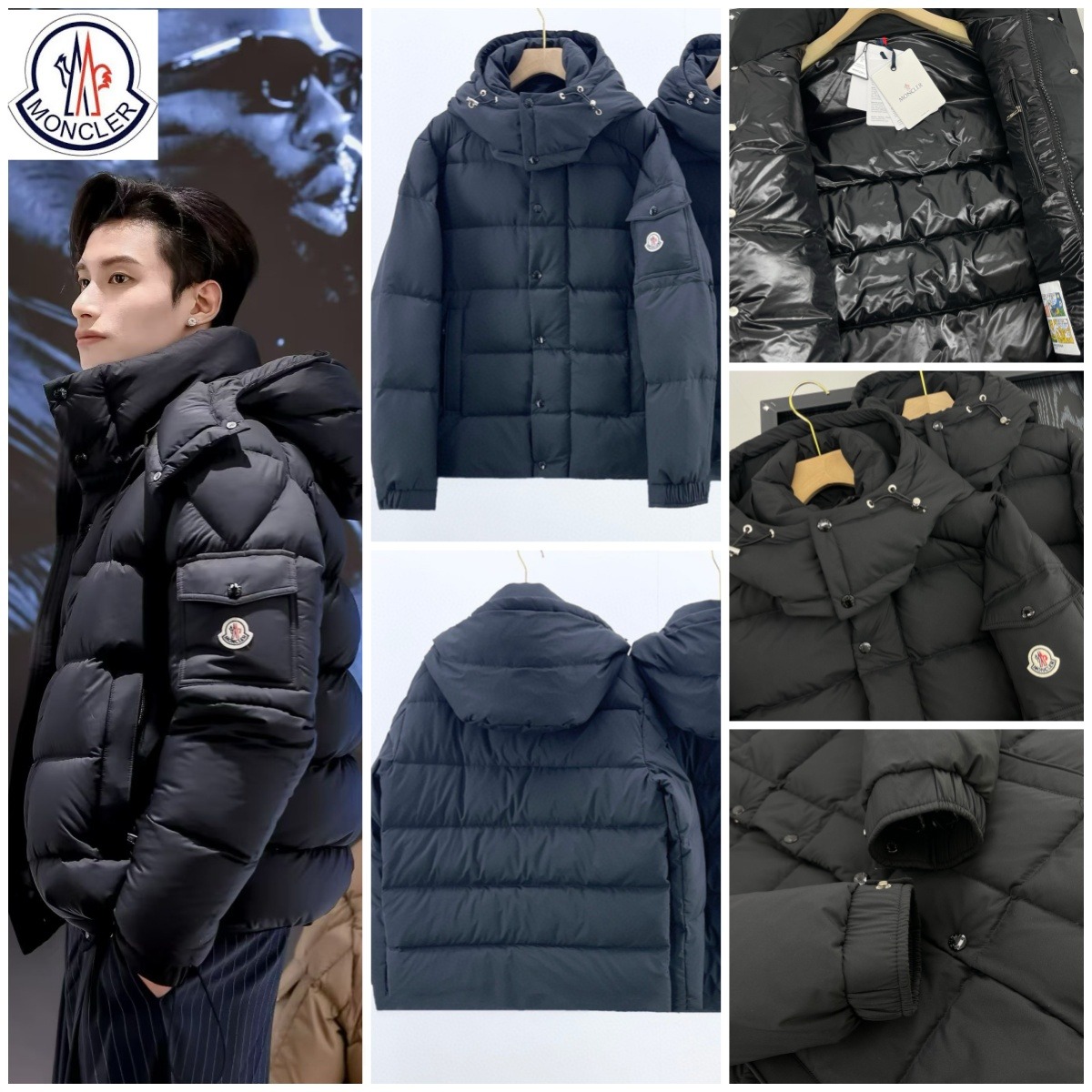 Moncler Vezere Short Hooded Down Jacket 霧面短款連帽羽絨服外套