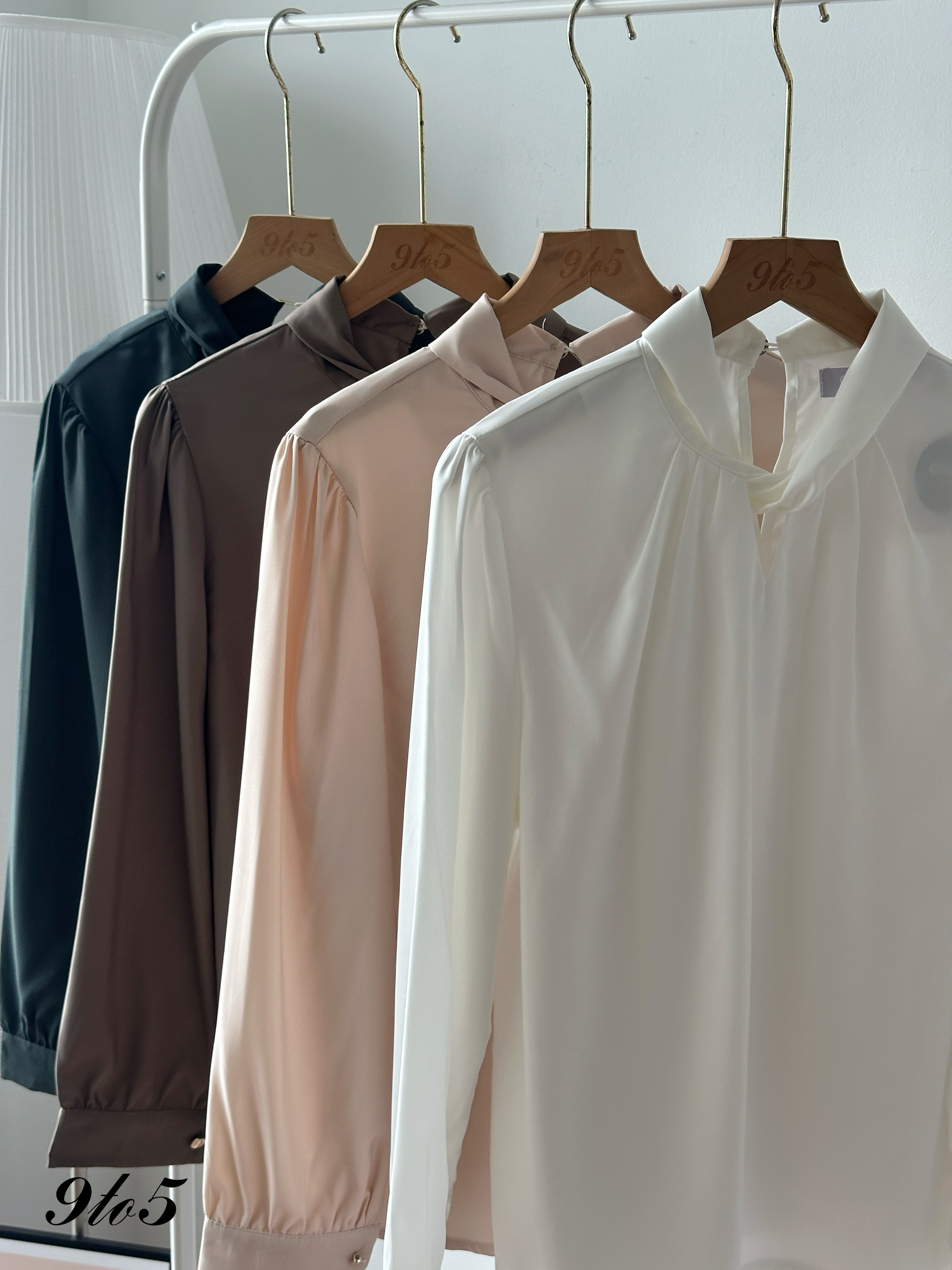 T4309 Long Sleeve Mock Neck Shirt - 4 Colors 