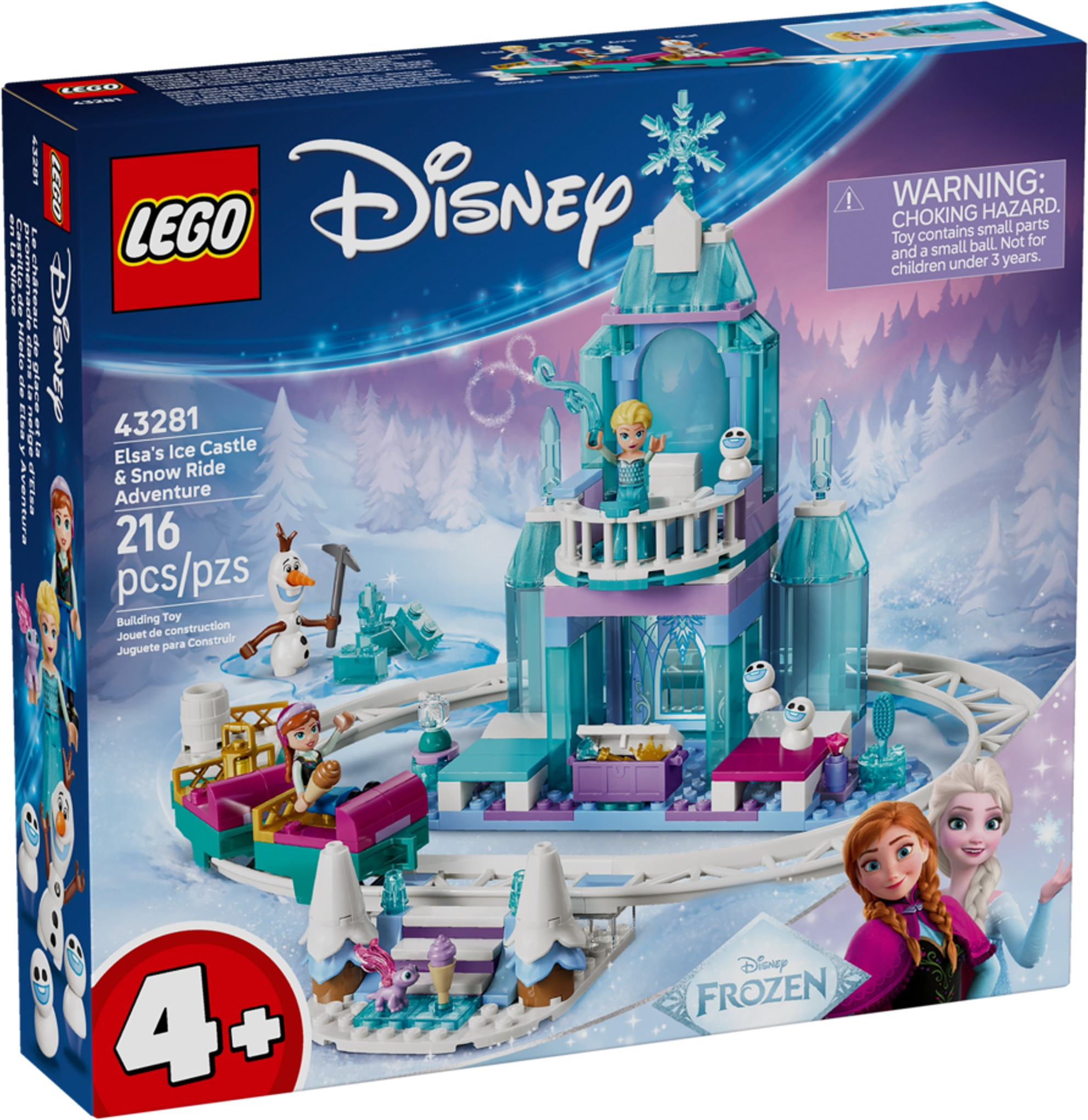 LEGO  樂高魔雪奇緣 艾莎冰雪城堡及雪地冒險 Elsa's Ice Castle Disney Frozen 4+ 玩具禮物 (香港正貨) 43281