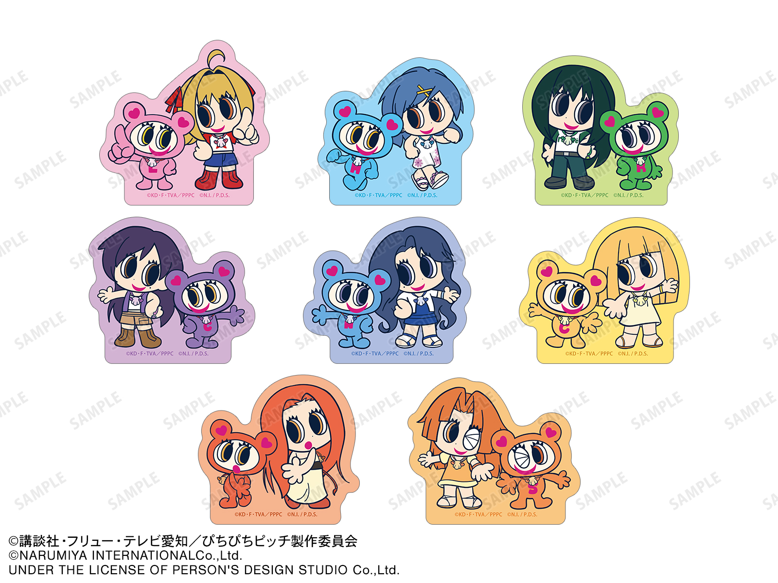 唱k小魚仙 × ANGEL BLUE Q版貼紙SET #P-MMG0754 [armabianca] (PRE-ORDER) [2026/06]