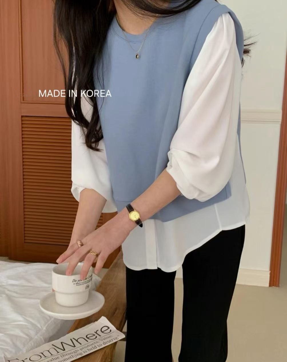 E5023 靚色拼布top