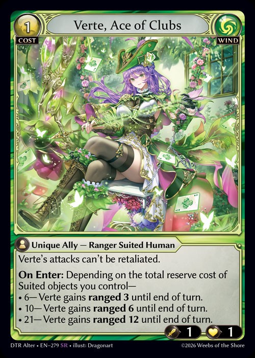Verte, Ace of Clubs / DTR-Alter-279 (SR)