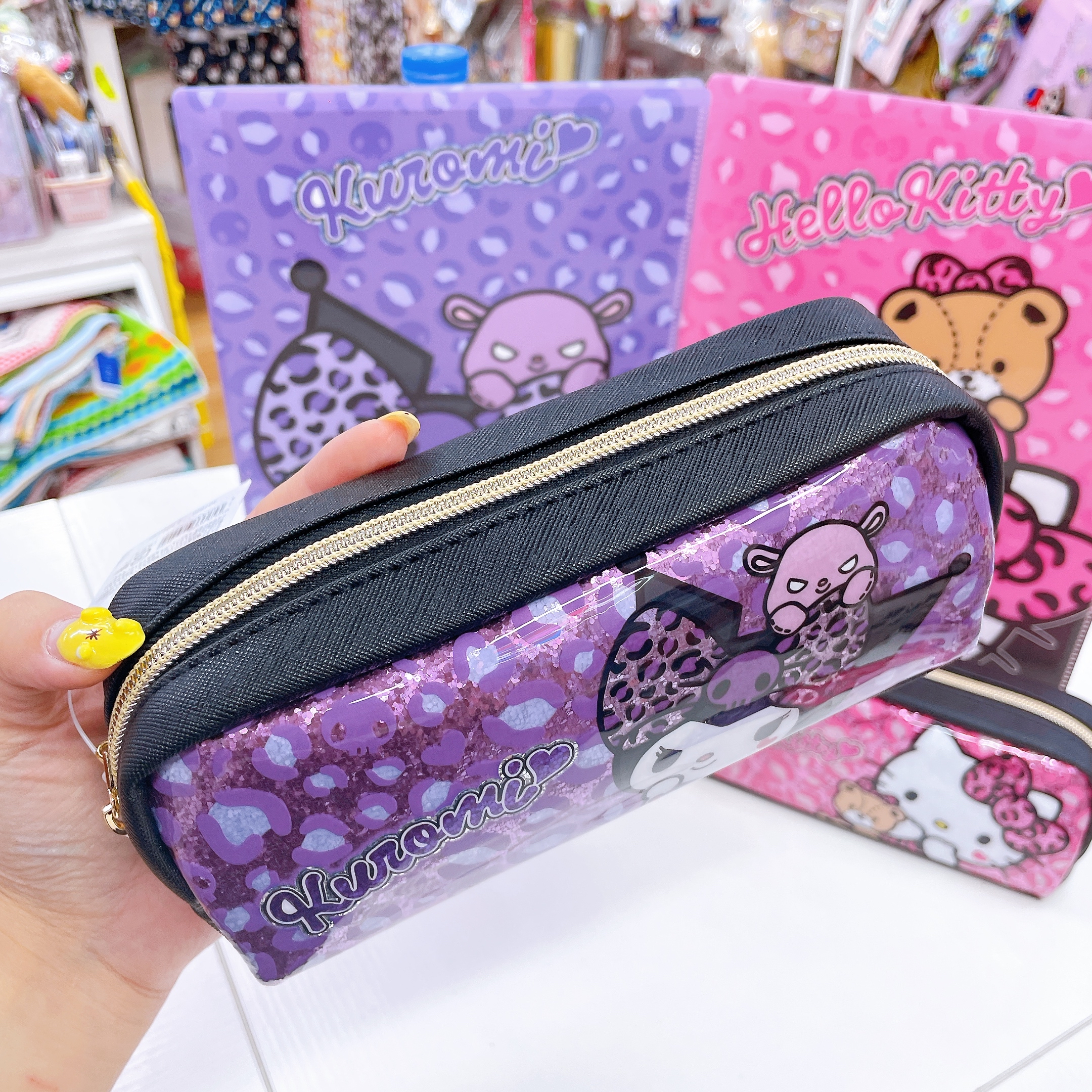 日本直送 Sanrio Hello Kitty Kuromi 豹紋系列文具產品