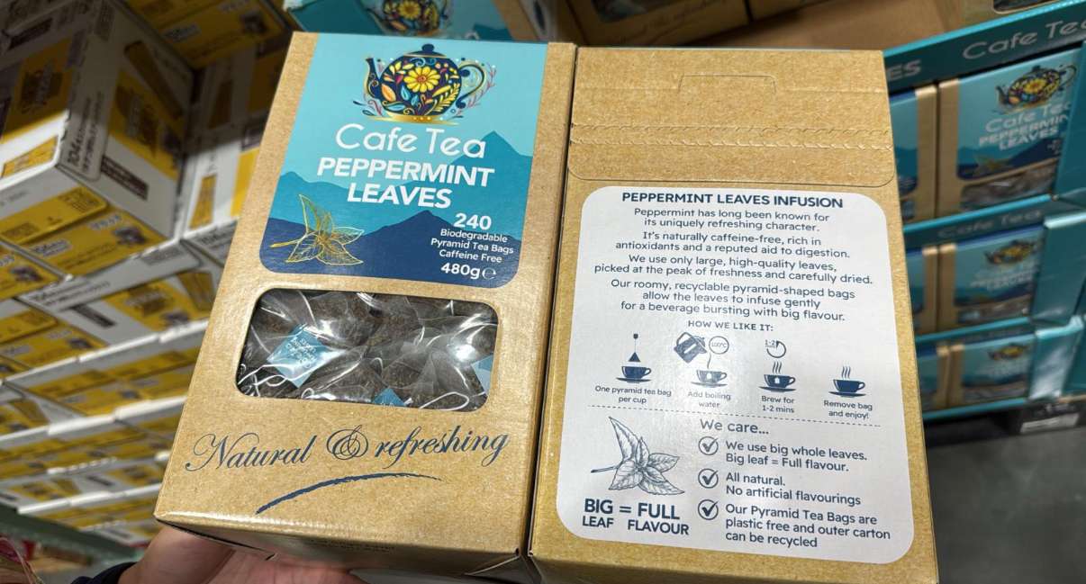 日本Costco本週特價  Cafe Tea 100% 薄荷茶包（240 包） 