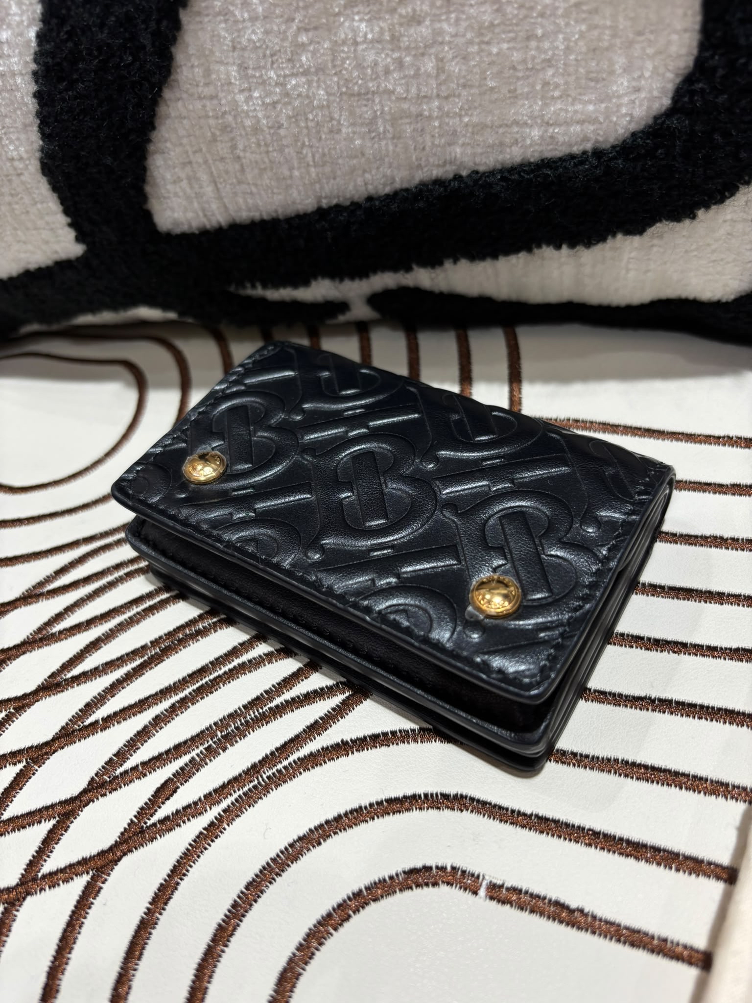 Burberry TB Card Case 黑色小牛皮 100%Authentic,unused✅dust bag