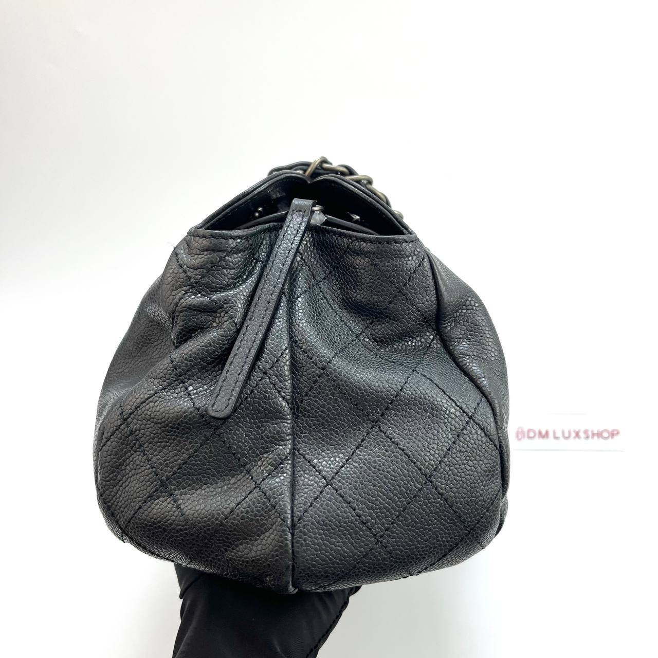 Chanel Black Caviar Timeless Chain Shoulder Bag (Serial 13)