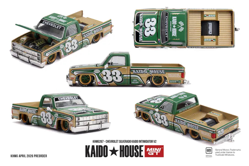 （預訂 Pre Order) Kaidohouse x MINI GT  ( KHMG267 ) Chevrolet Silverado KAIDO Intimidator V2