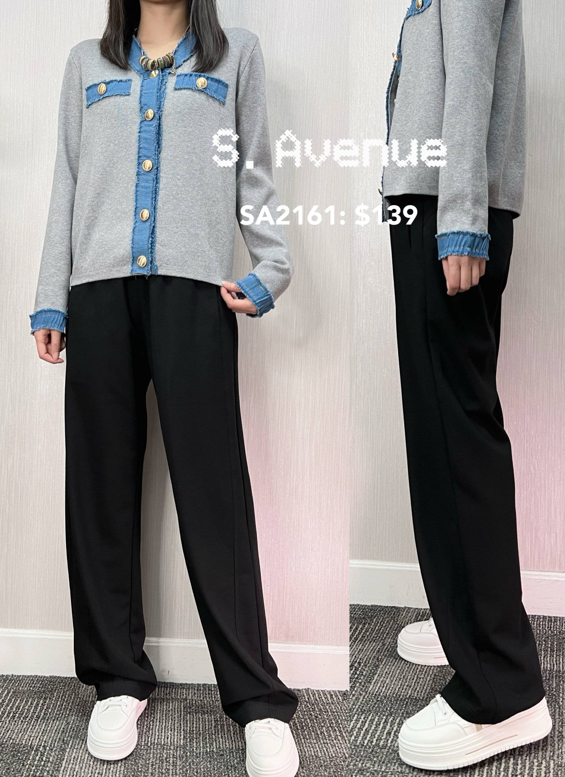 SA2161: 橡筋腰有碼四季休閑褲