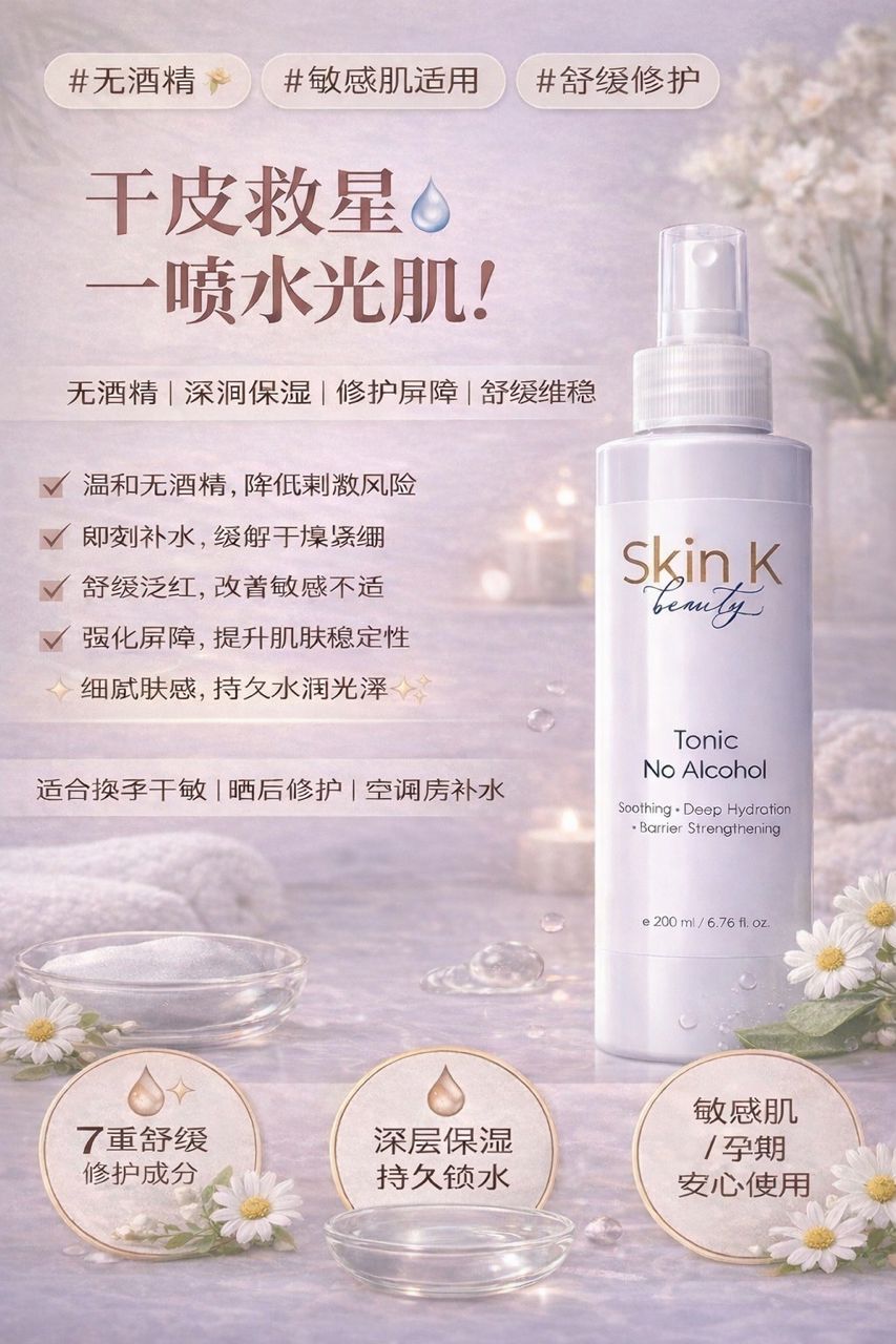Skin K Beauty Tonic No Alcohol 200ml