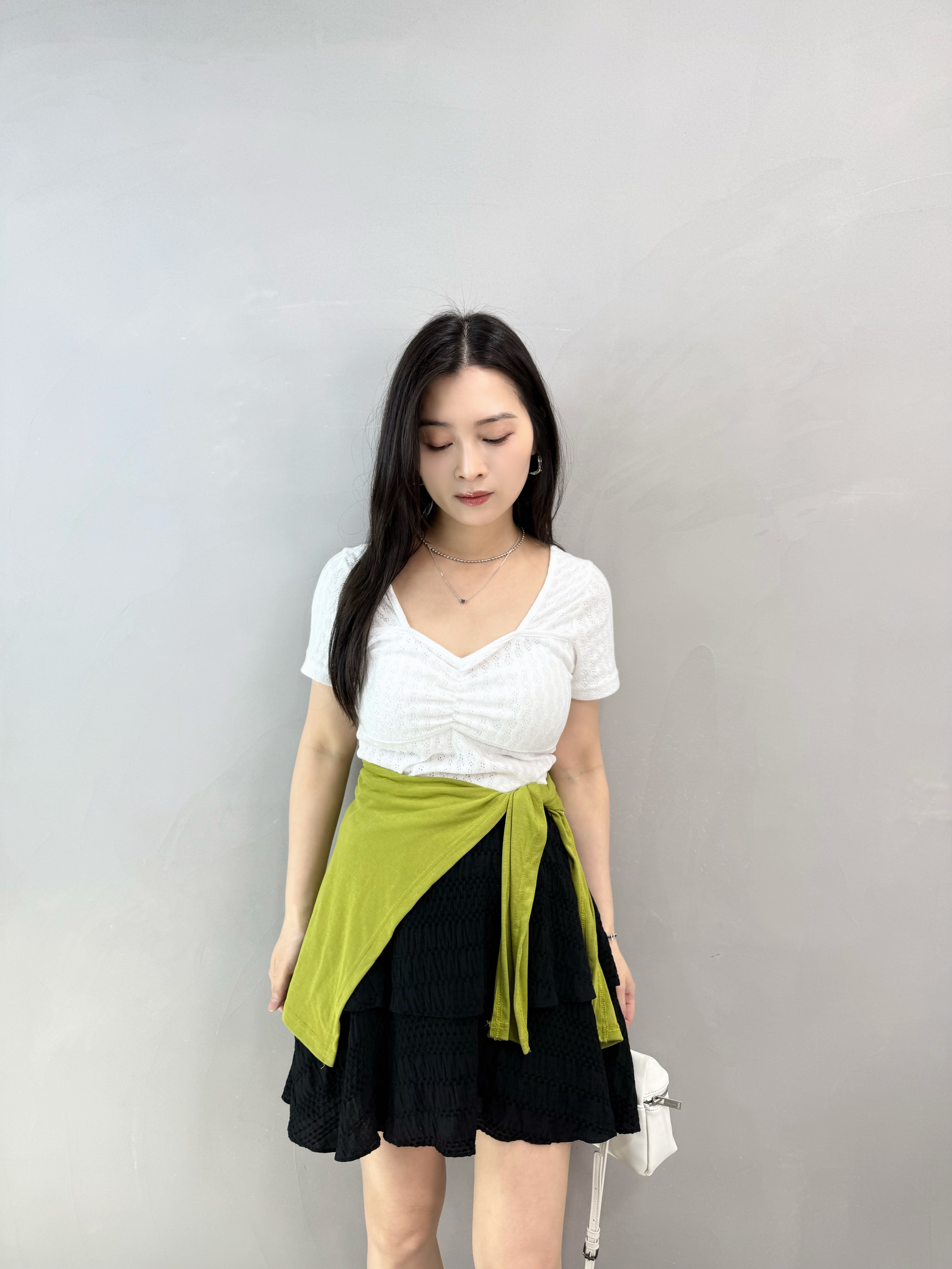 M80 壓花層層裙褲