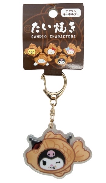 Sanrio-鯛魚燒亞克力掛件 -Kuromi