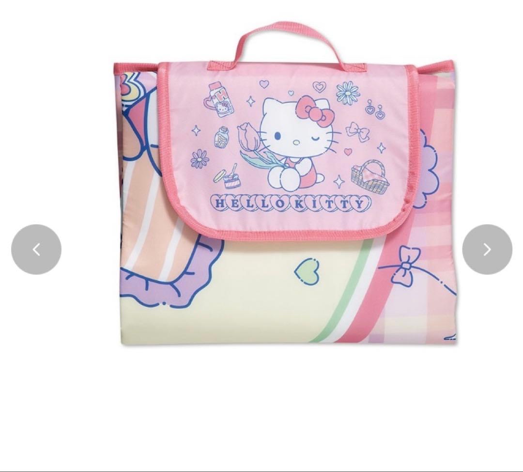 日本直送本店獨家發售布甸狗Kuromi Hello Kitty野餐墊