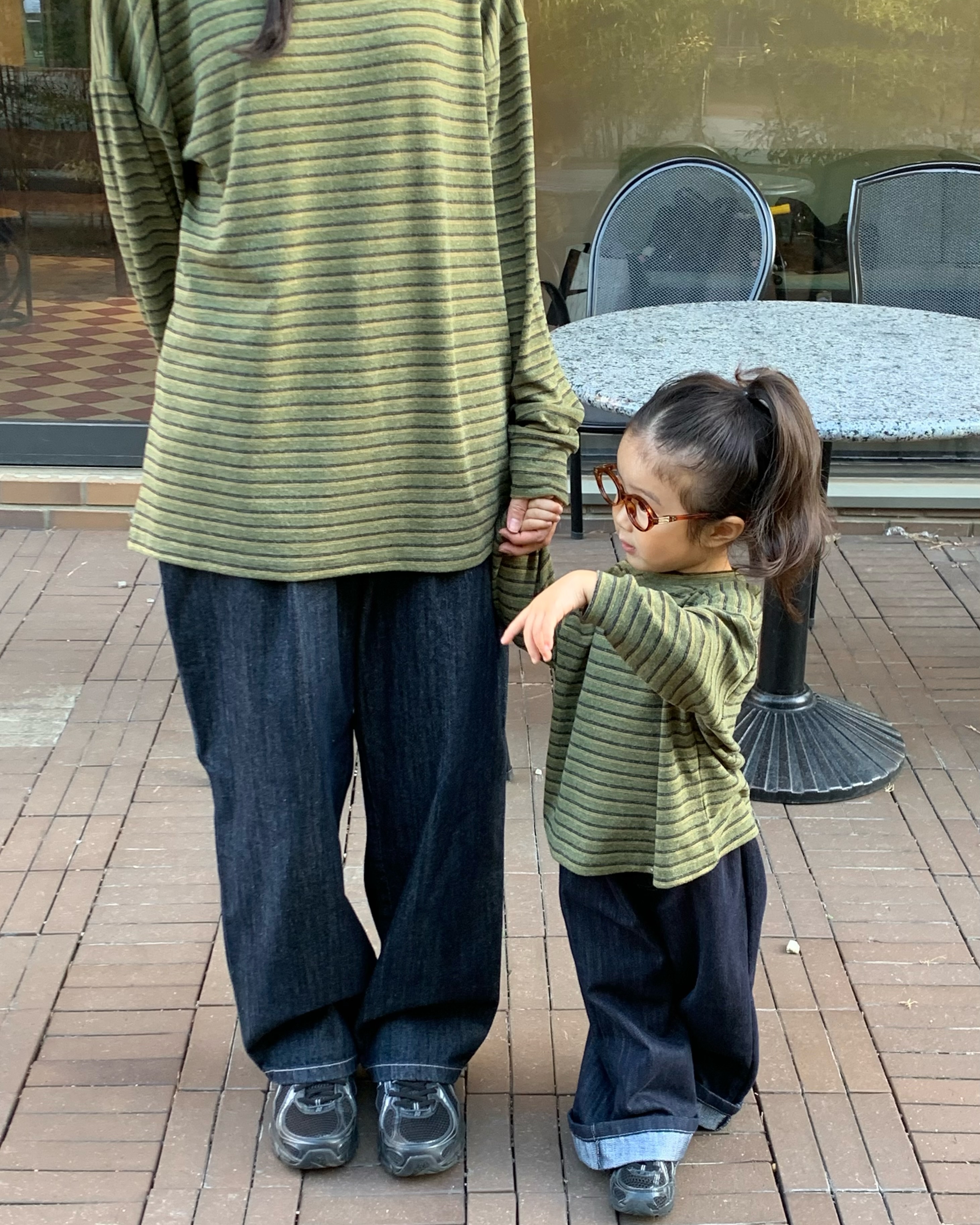 Peanut | Stripe Tee with Adult
