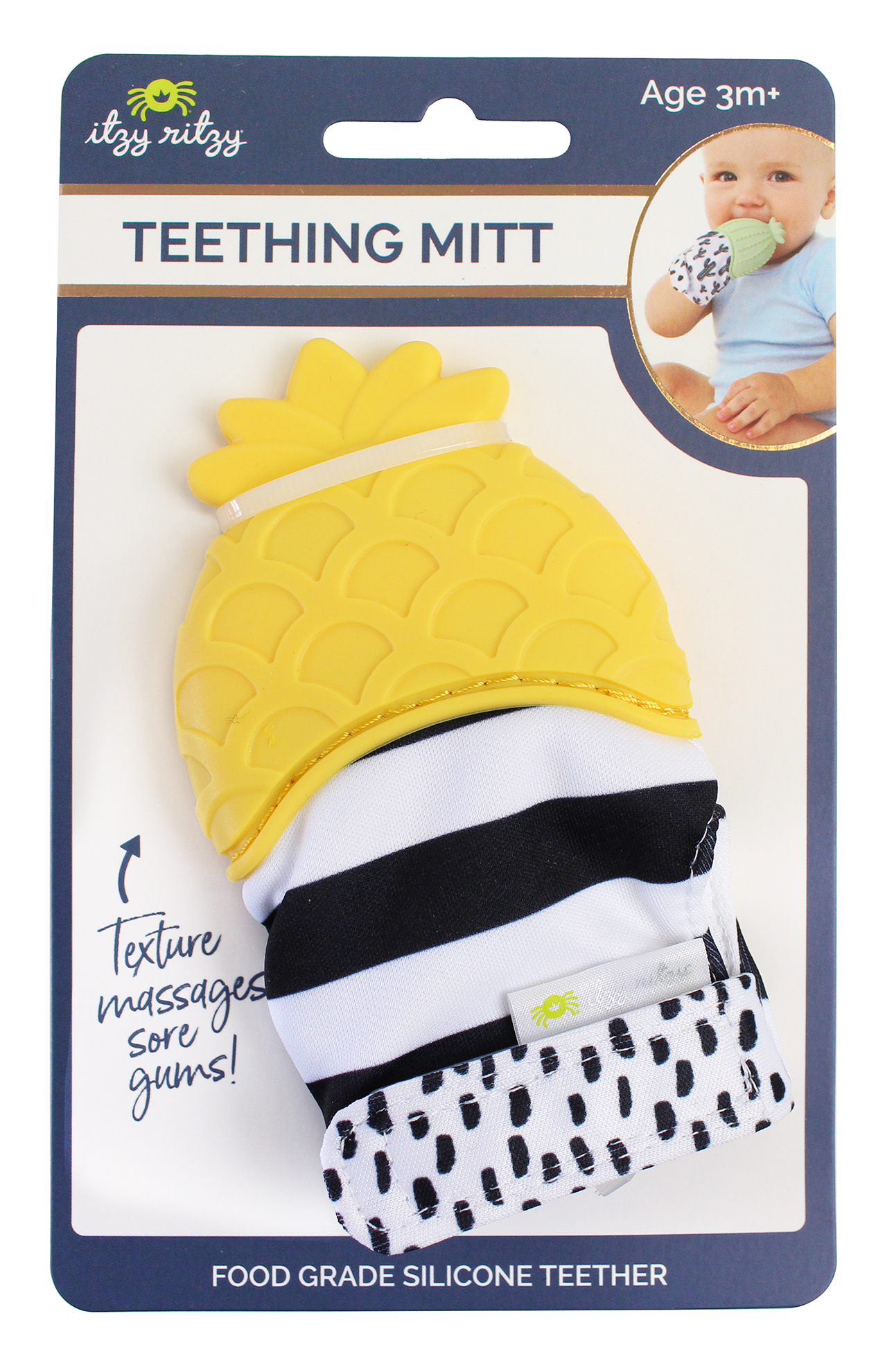 Teething Mitten - Pineapple