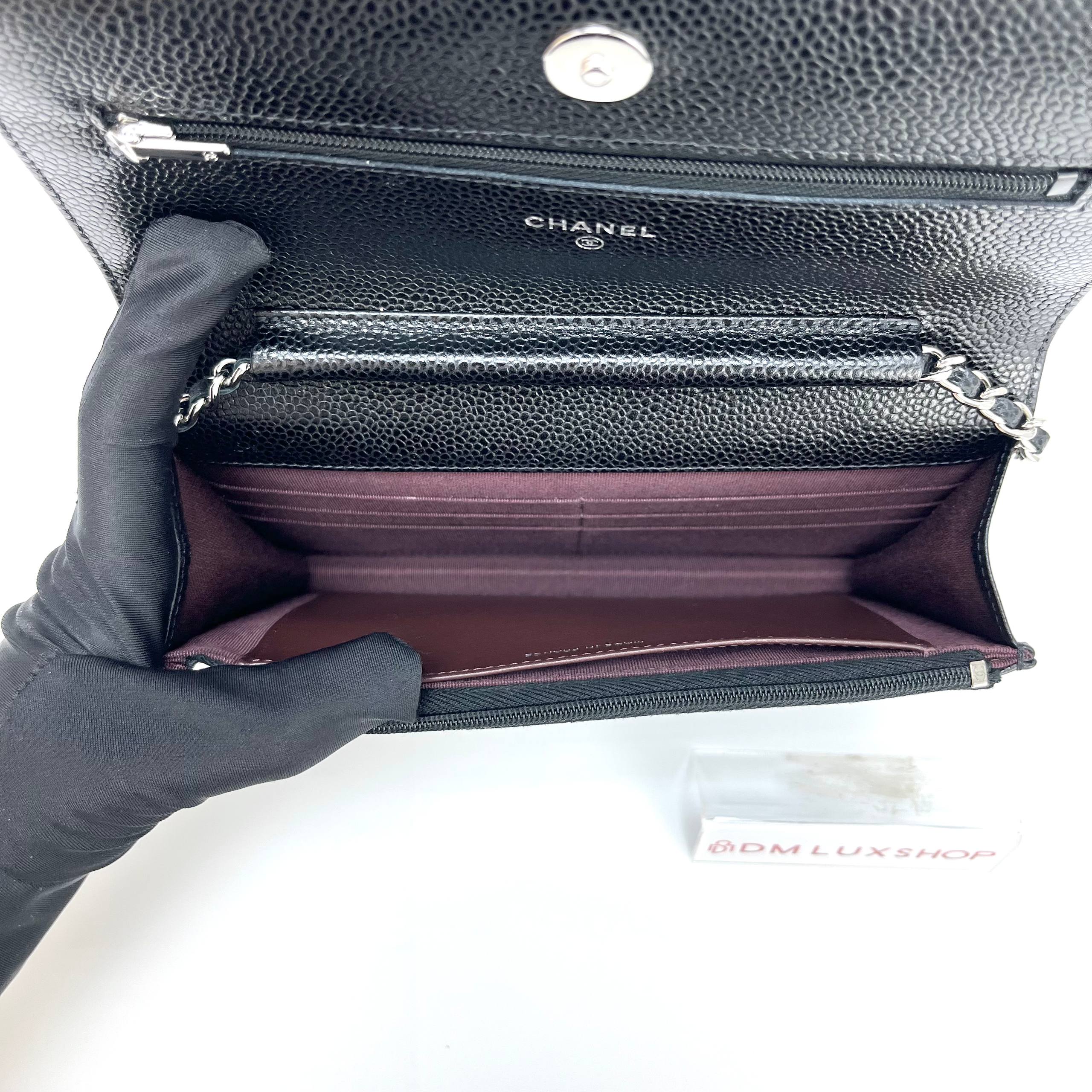 Chanel Black Caviar WOC SHW (Serial 30, Y: 2020) 