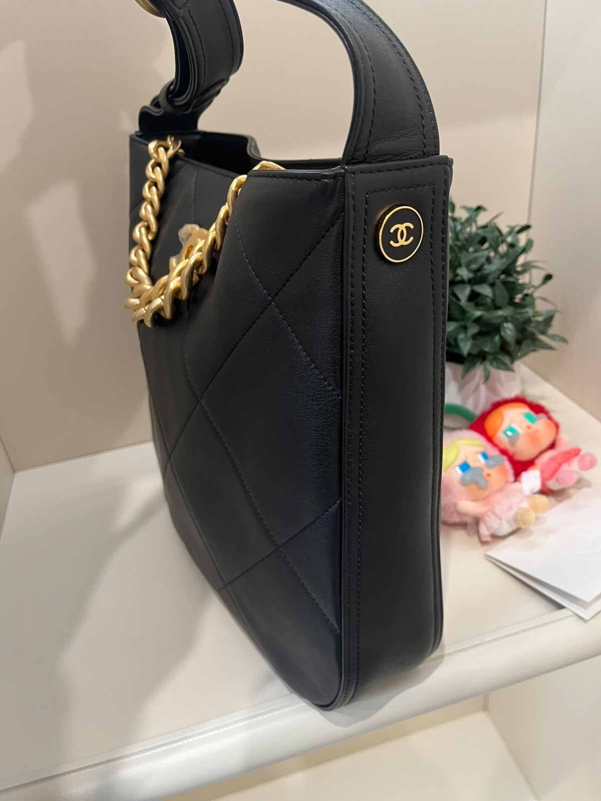 Chanel easy mood Hobo Bag AS2844 bucket bag,100%Authentic, 98%New ✅香港專門店收據✅晶片✅Dust bag✅Box