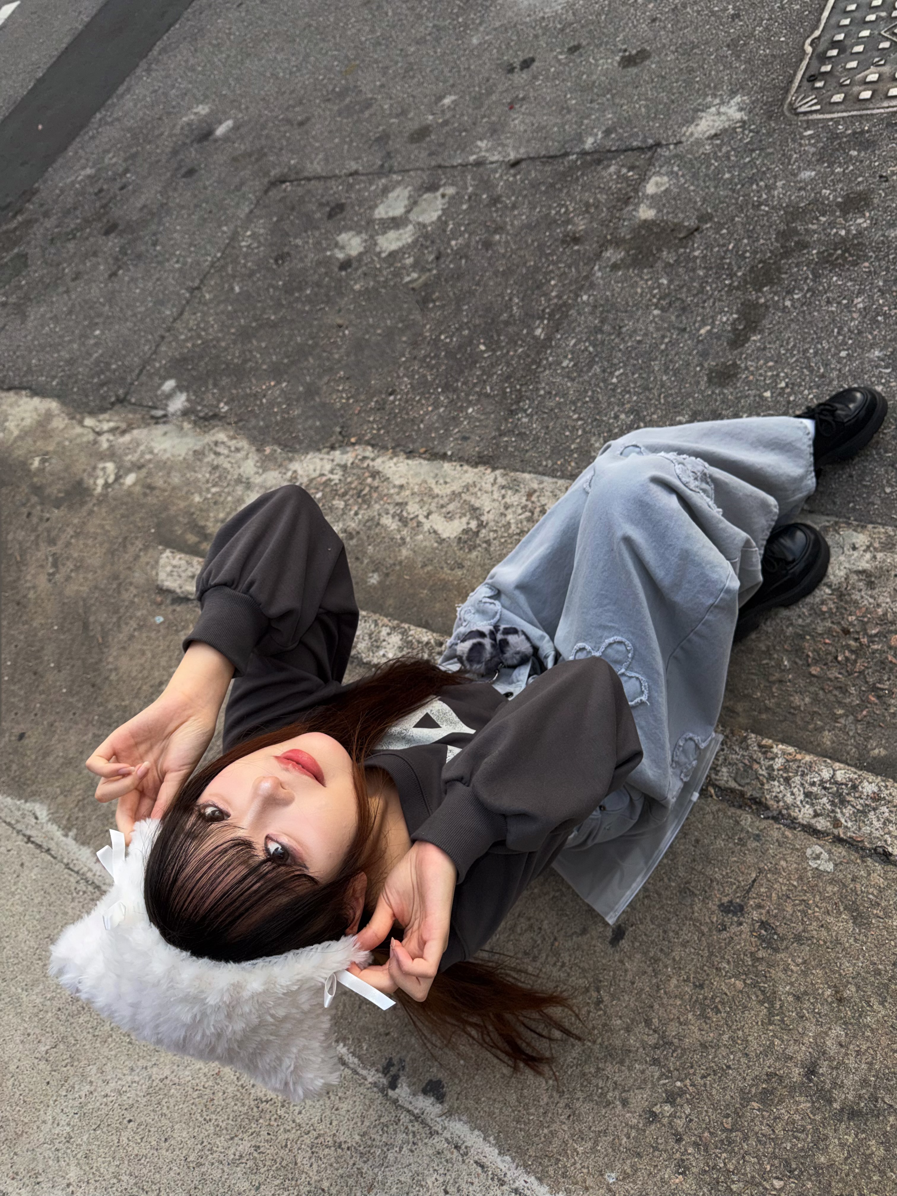 nyunyu蝴蝶結貓貓耳朵毛冷帽