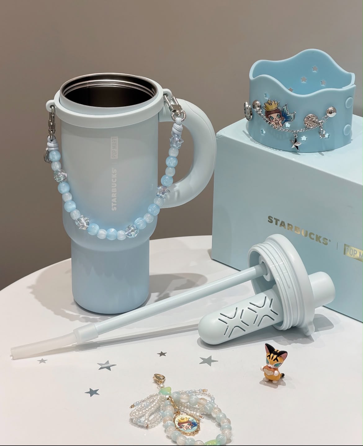 ‼️預訂‼️Starbucks中國限定 X Popmart Molly20周年軟雪星夢聯名系列Molly海洋女神不銹鋼雙飲杯1170ml