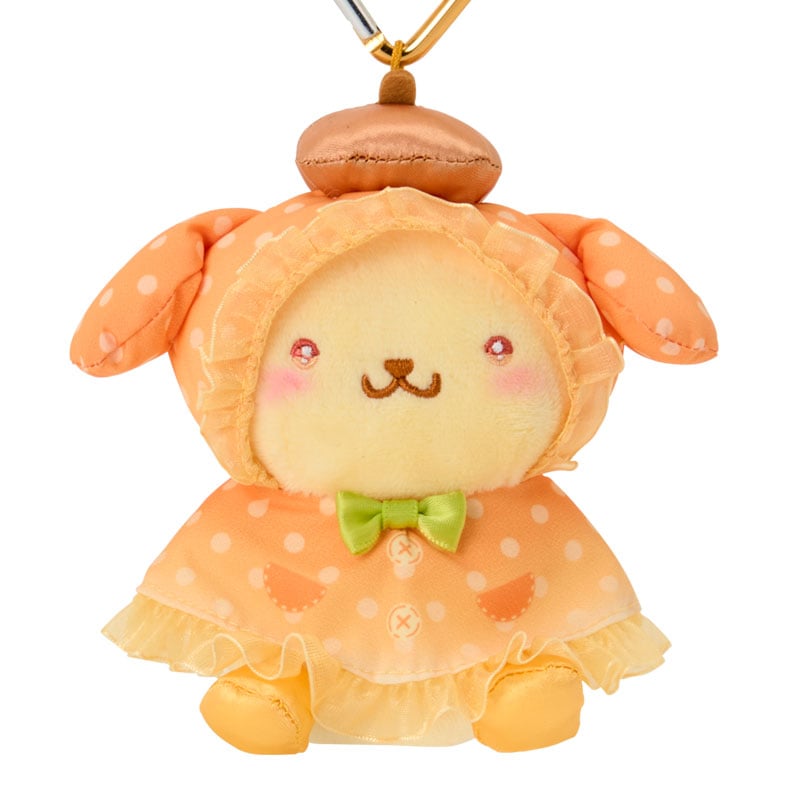 現貨｜Sanrio Pompompurin 布甸狗 甜蜜列車系列 日版 雨衣造型 毛公仔 吊飾 掛件 (88574-6)