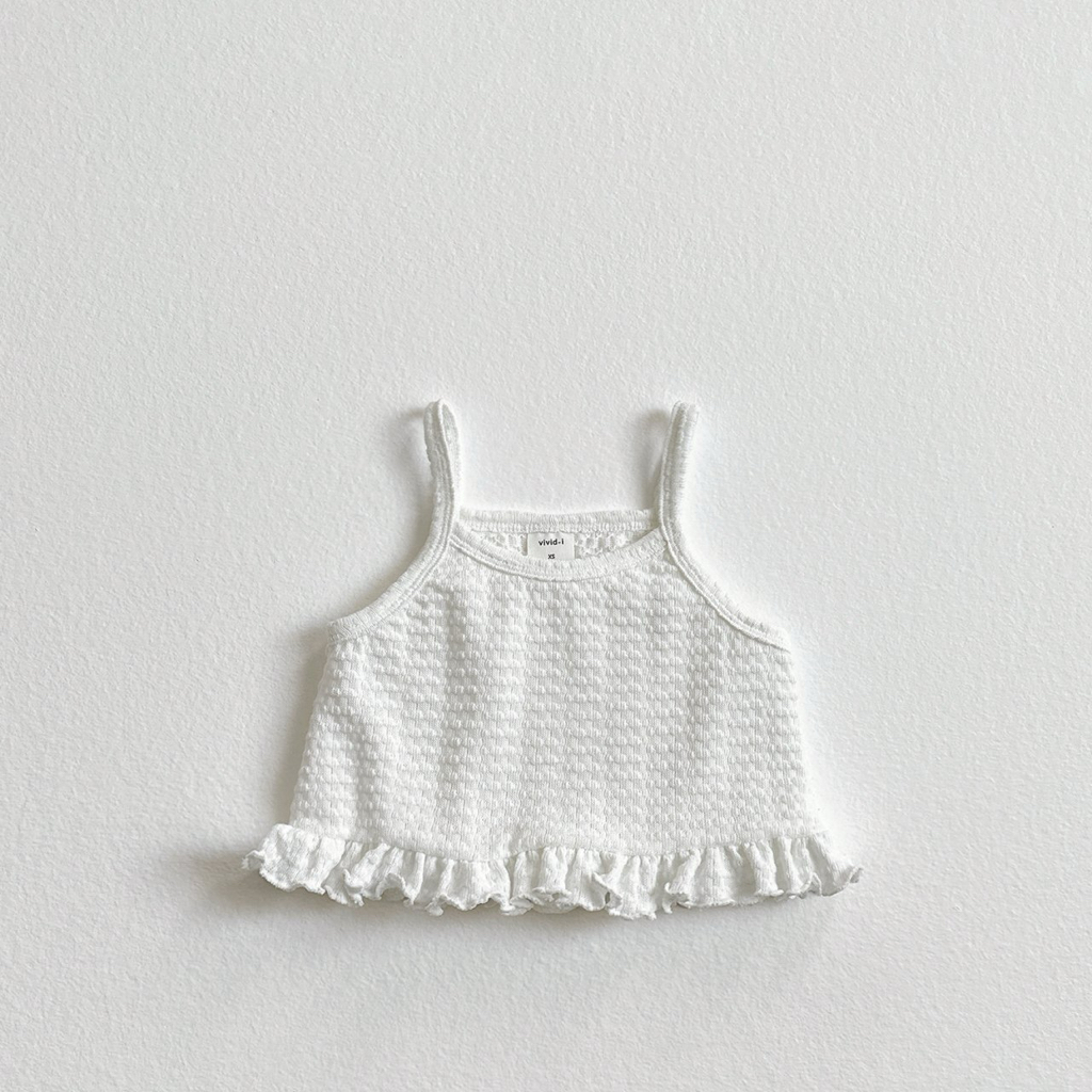 🌸預訂 韓國直送🌸🇰🇷VIVIDI四色荷葉邊針織吊帶胸衣