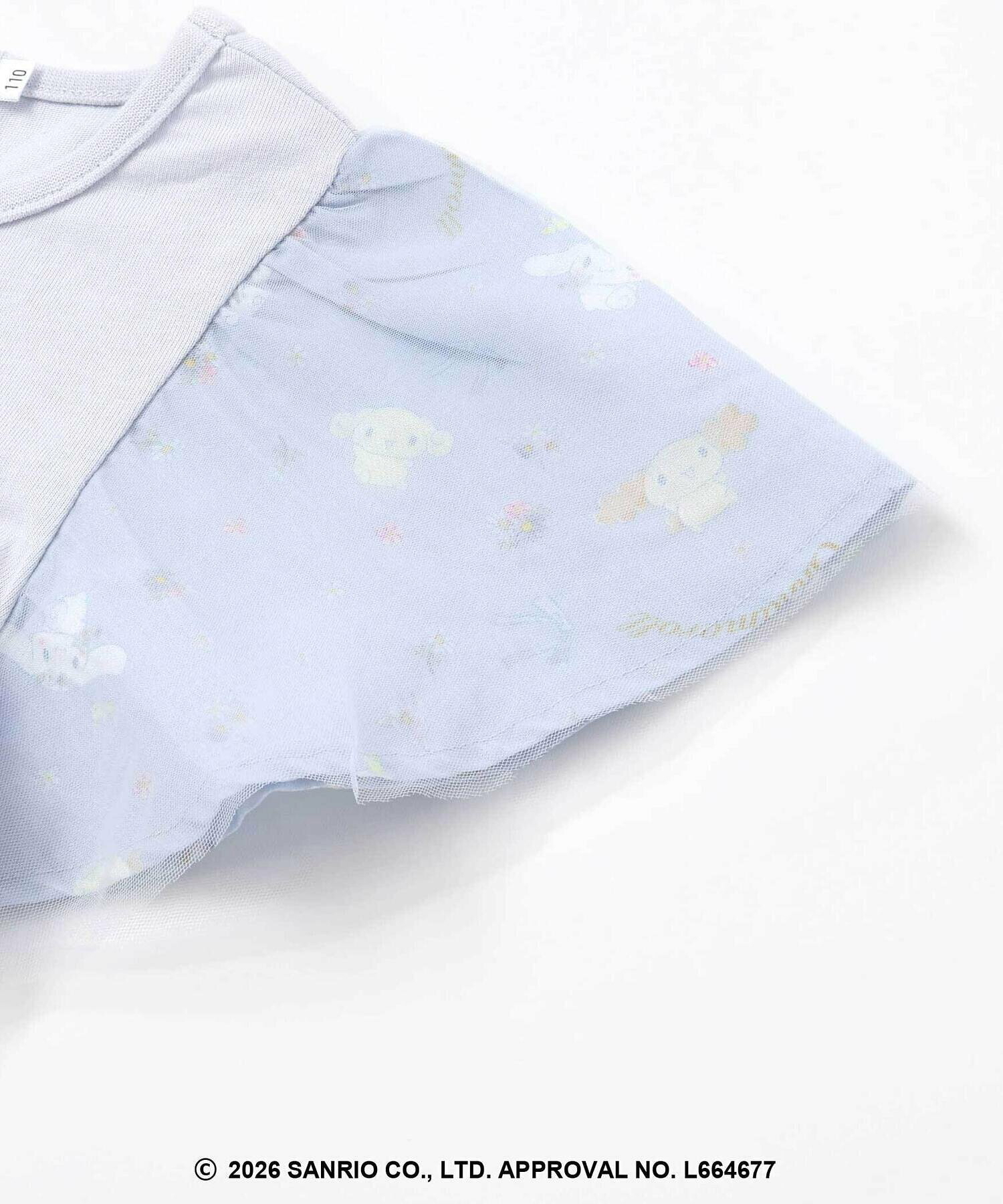 🇯🇵預訂 日本直送🇯🇵Slap Slip x Sanrio系列兩色人物印花頸鏈刺繡薄紗短袖連身裙