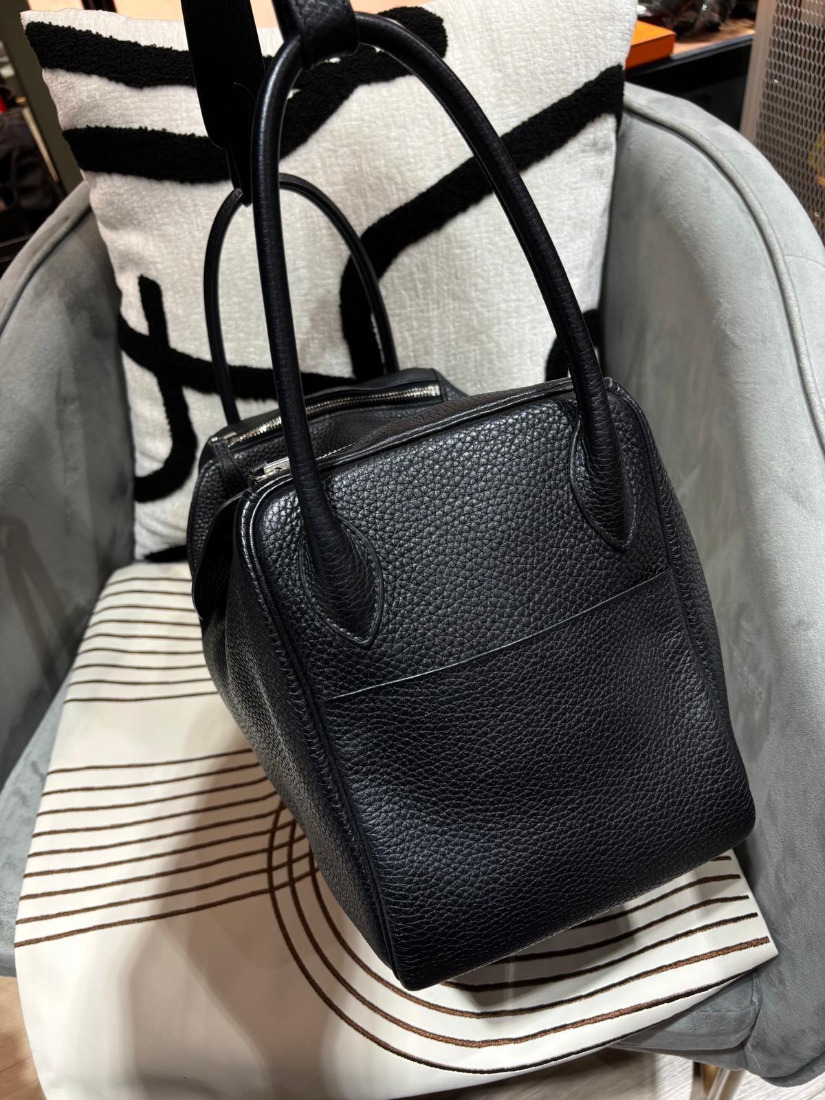 Hermes Lindy 34 Stamp T 黑銀 100%Authentic, 90%New ✅Box